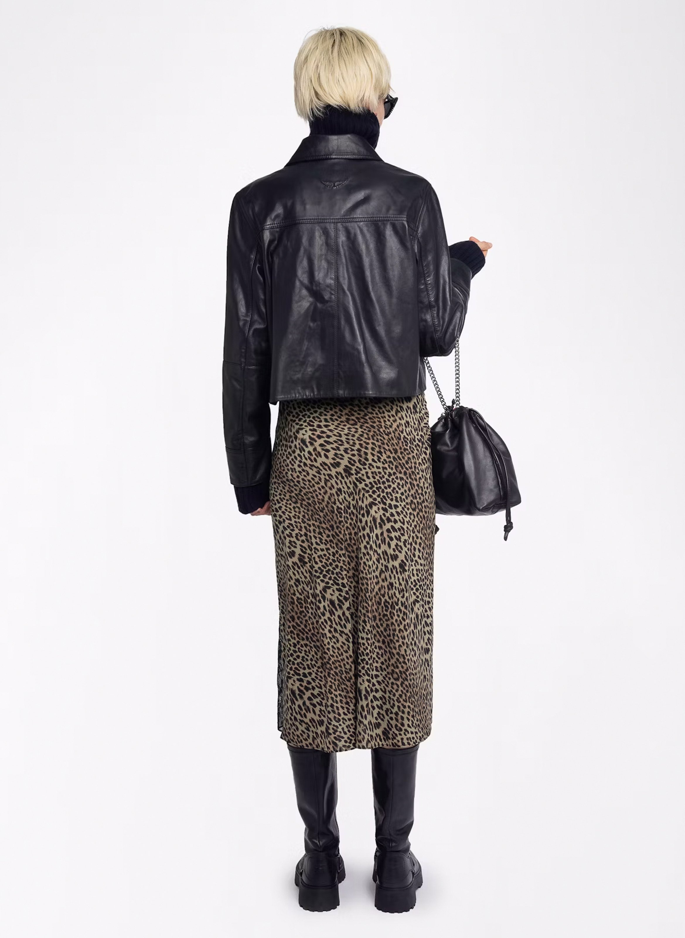 Jupe midi imprimée jayla ZADIG&VOLTAIRE Vert