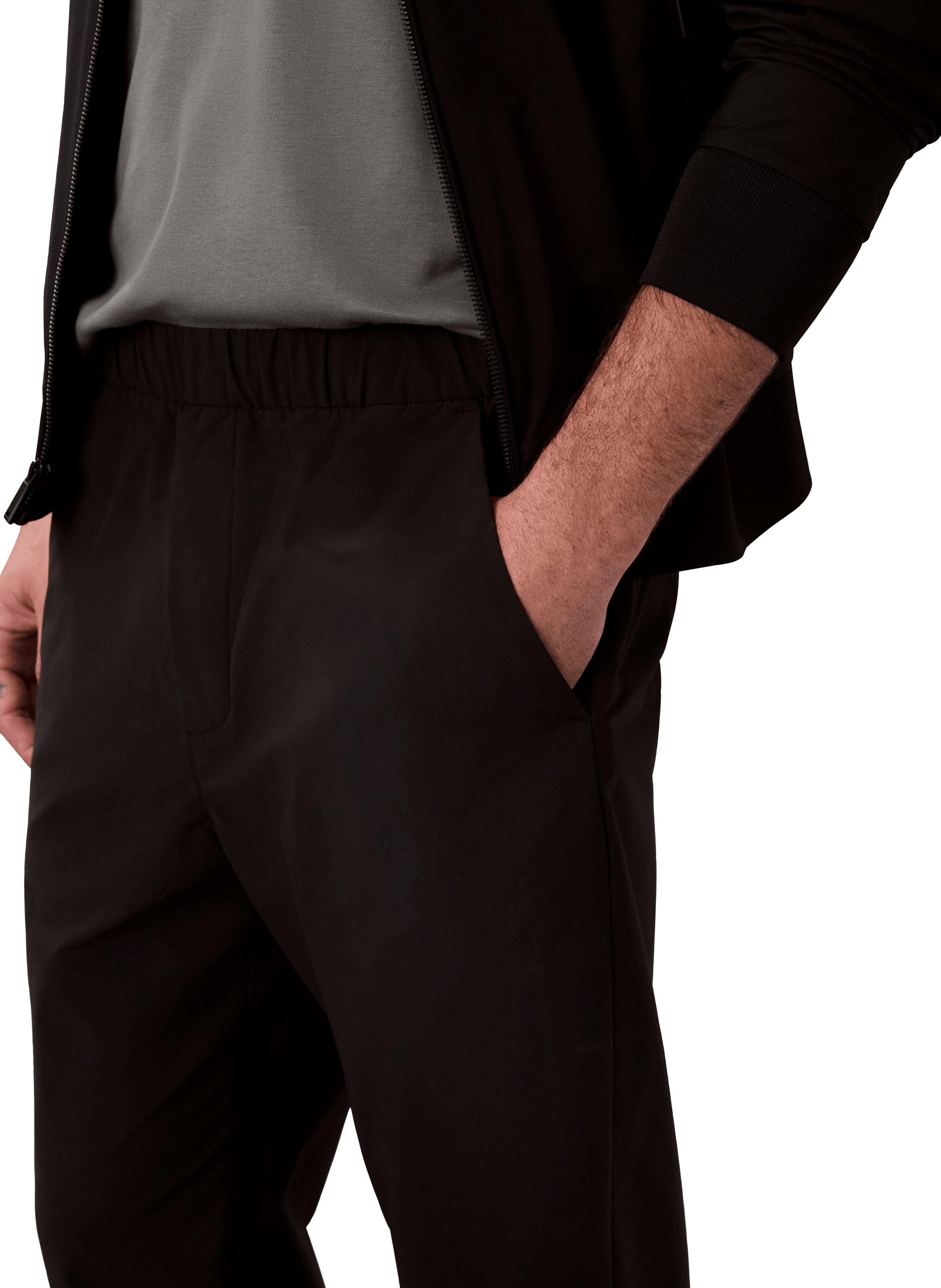 Tech Slim Pull-On Joggers CALVIN KLEIN Black