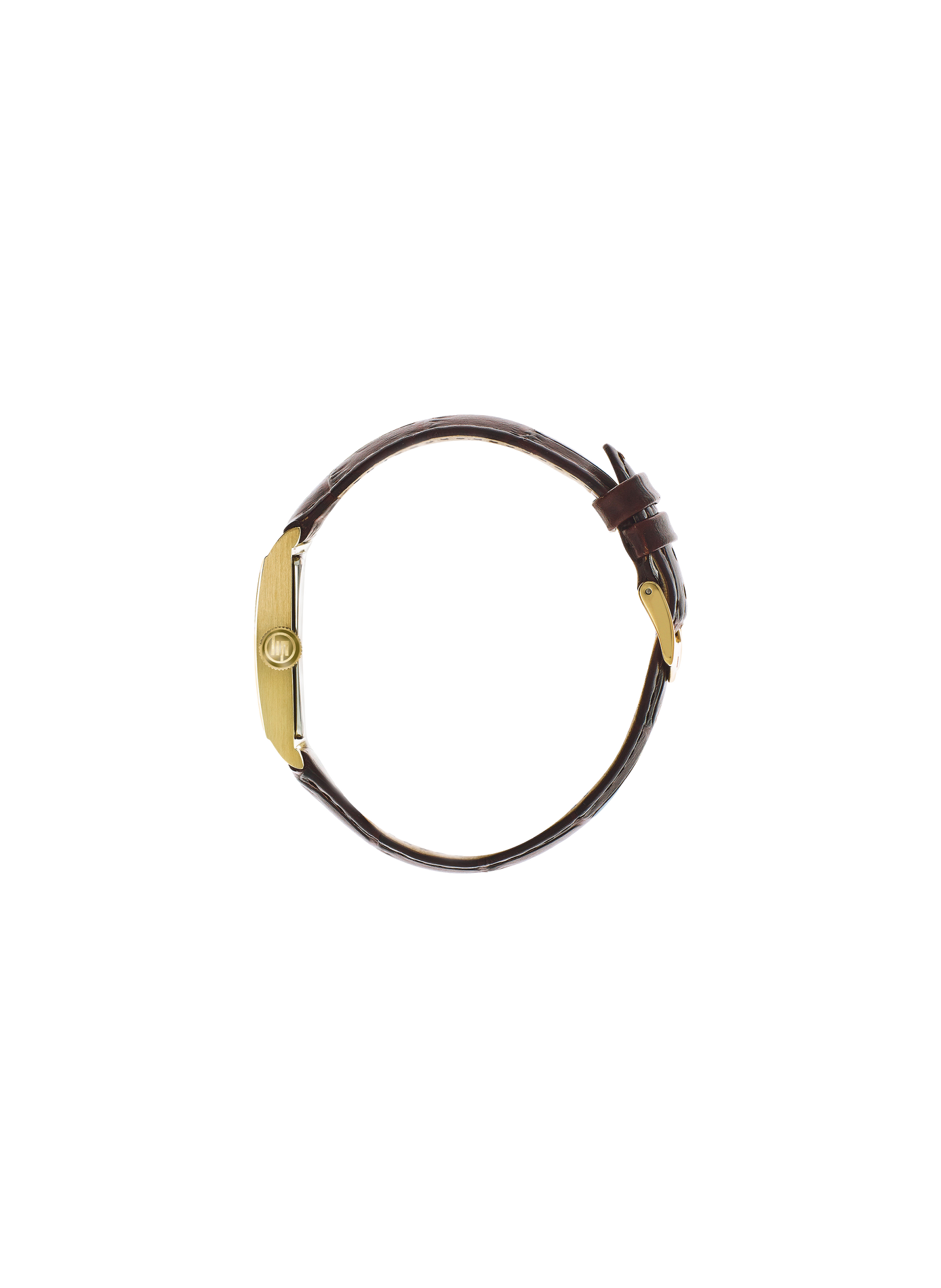 Montre à quartz en cuir LIP Doré