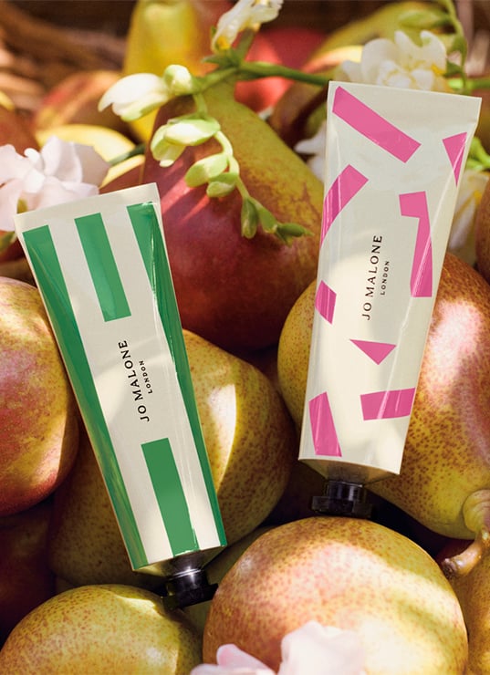 Jo Malone English Pear Printemps, parfum poire et freesia, English Pear & Sweet Pea, brume cheveux Jo Malone, crème main parfumée printemps 2025