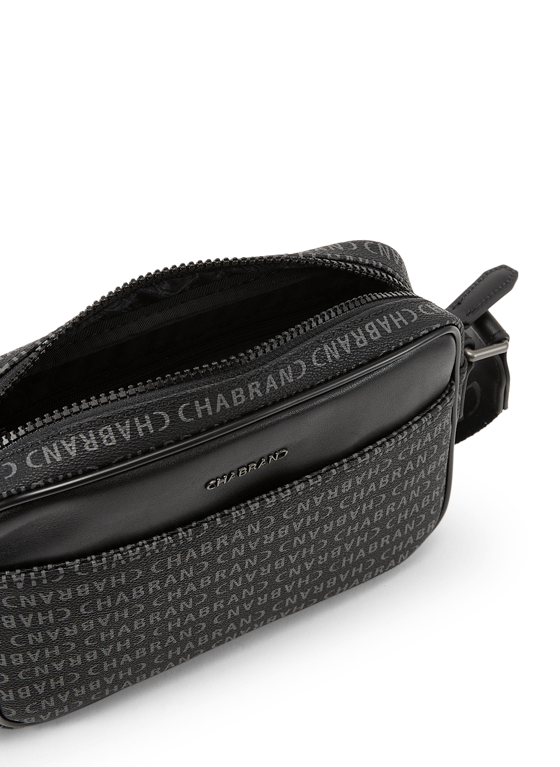 Monogram print shoulder bag CHABRAND Black