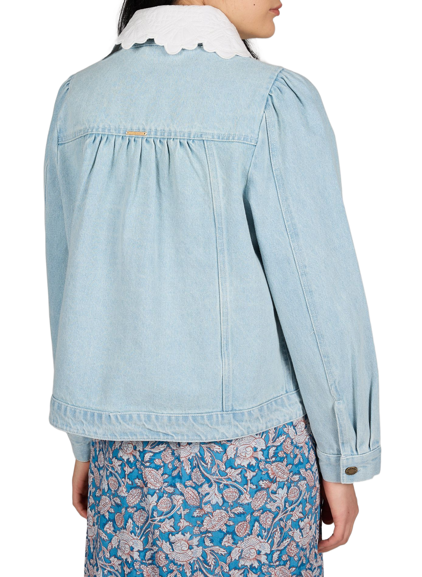 Veste Hannea en denim de coton LOUISE MISHA Bleu