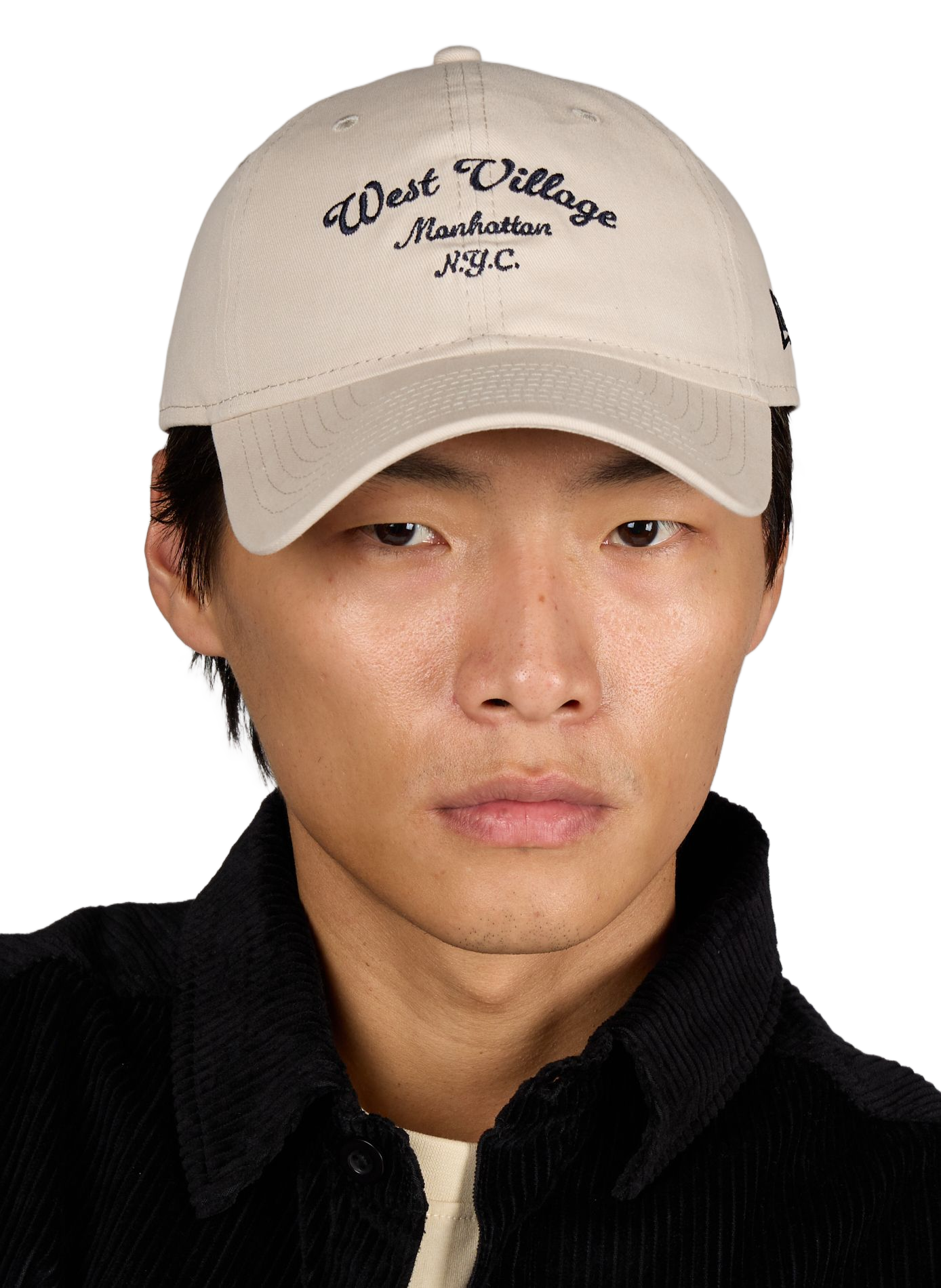Casquette brodée en coton NEW ERA Beige