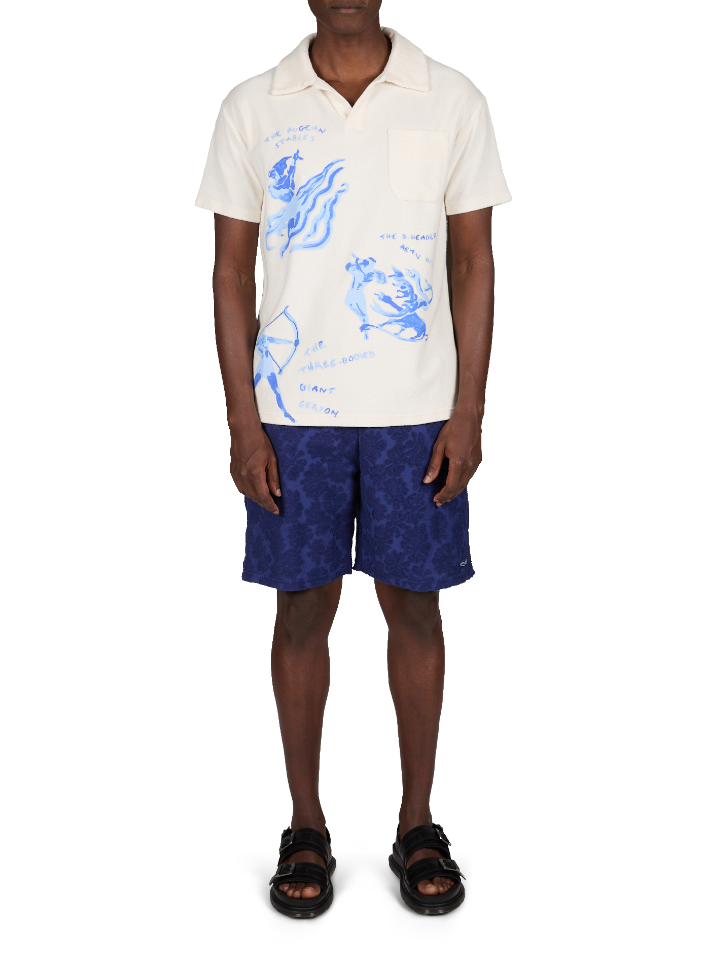 Sandalias lisas de cuero DR. MARTENS Negro