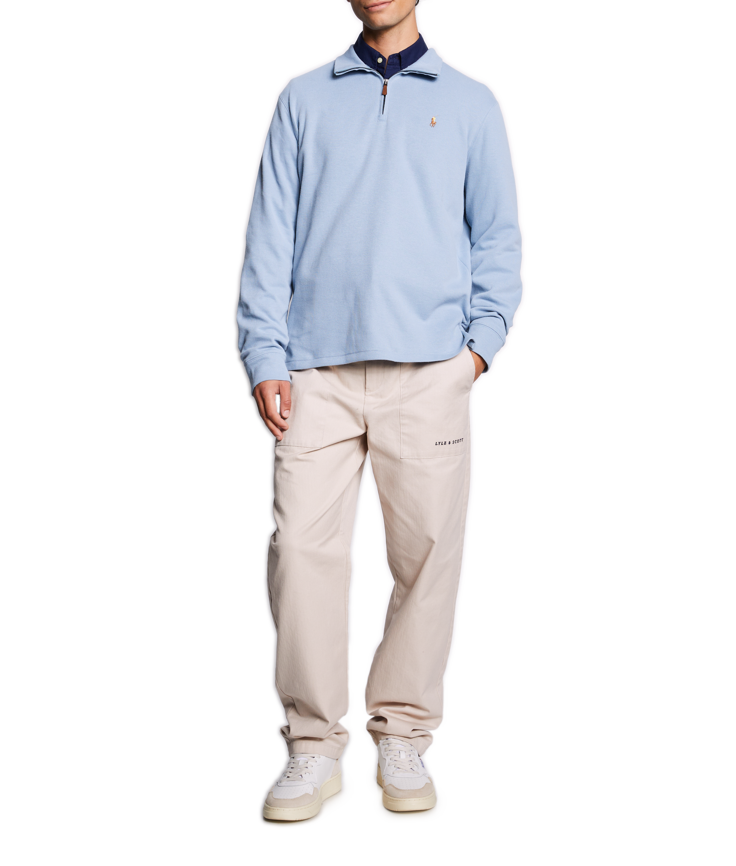 Cotton high-neck jumper POLO RALPH LAUREN Blue