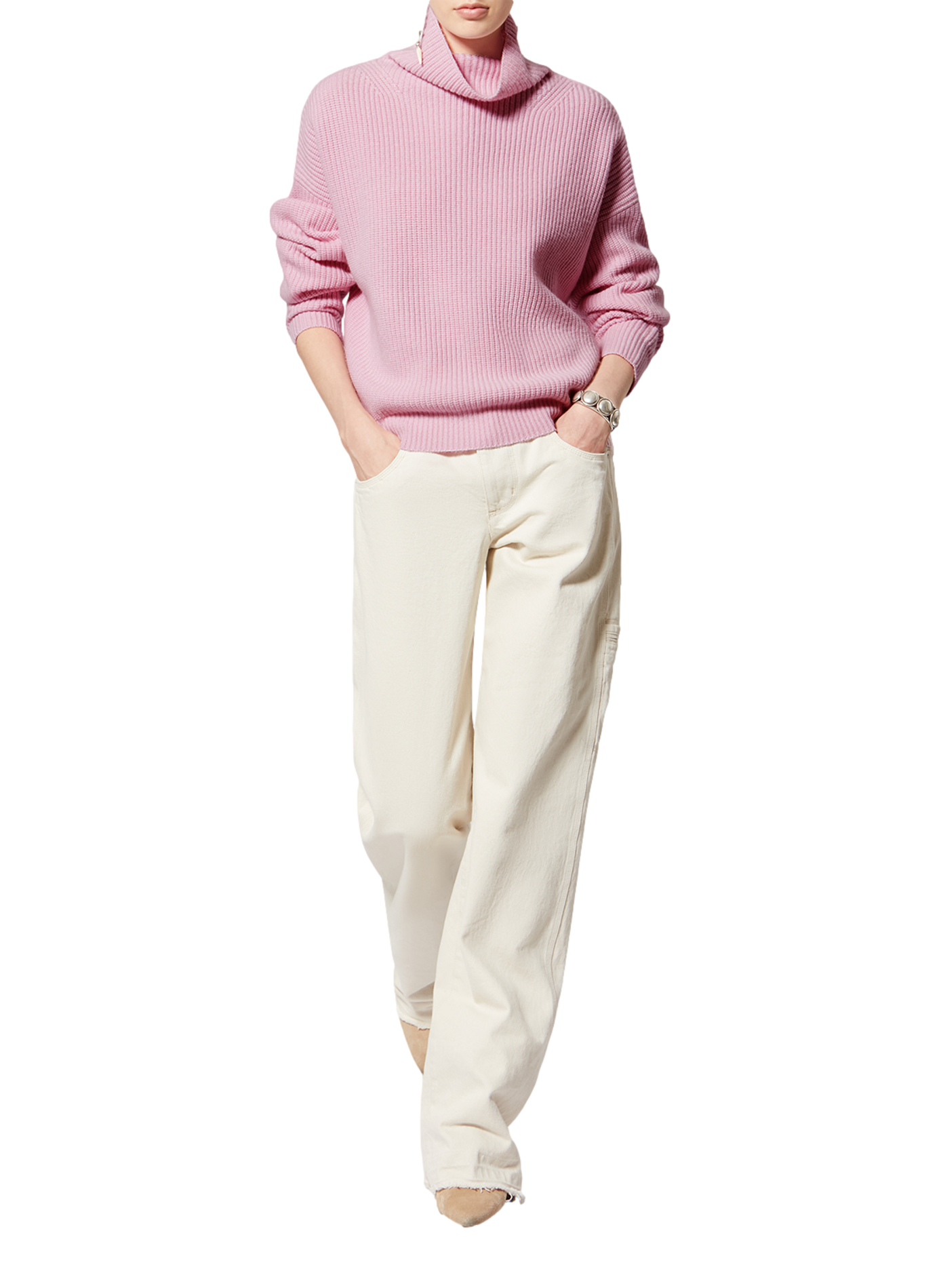 Merino wool and cashmere Brooke sweater ISABEL MARANT Pink