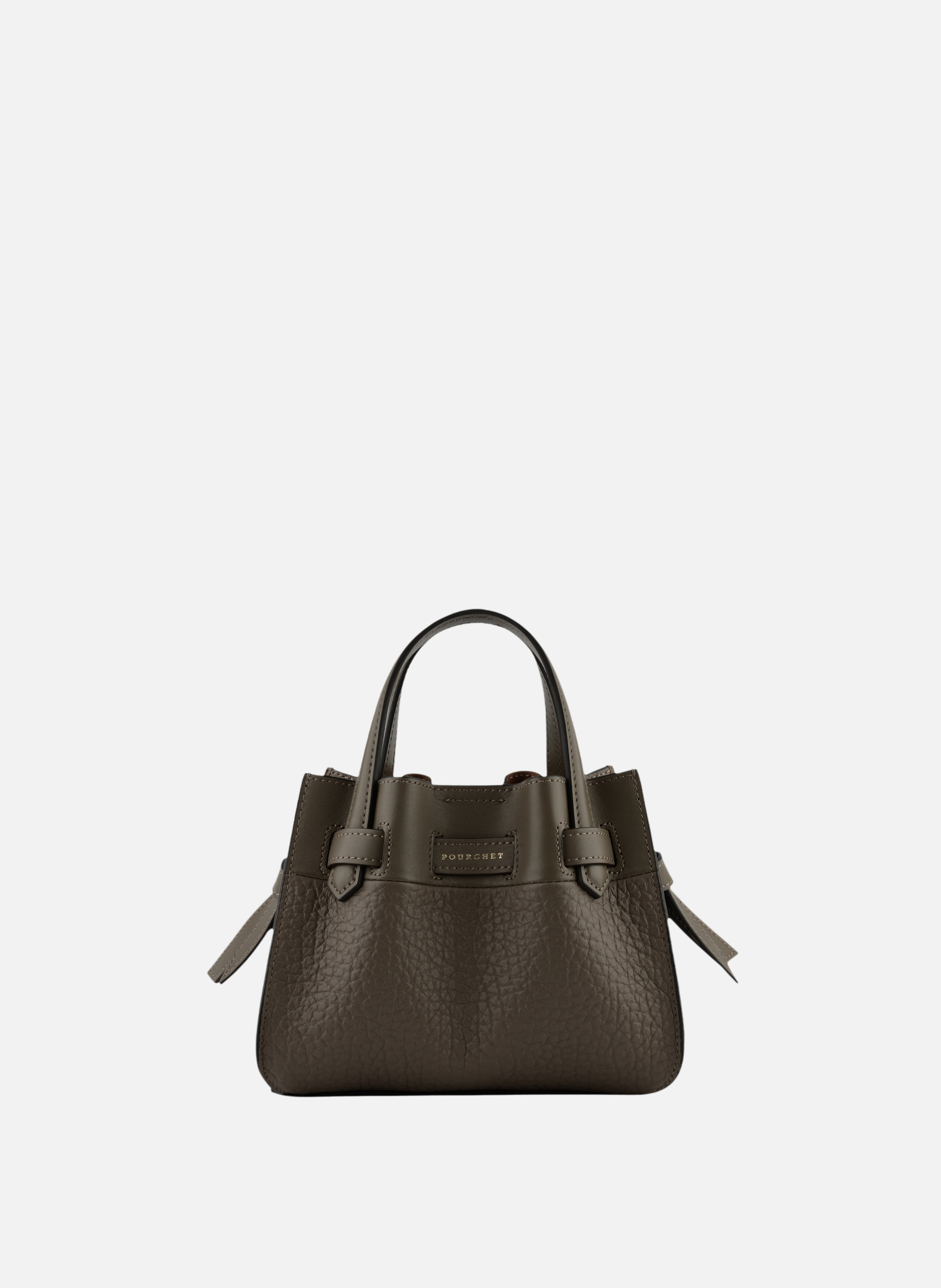 Blossom | sac à main nano en cuir de vachette  Taupe