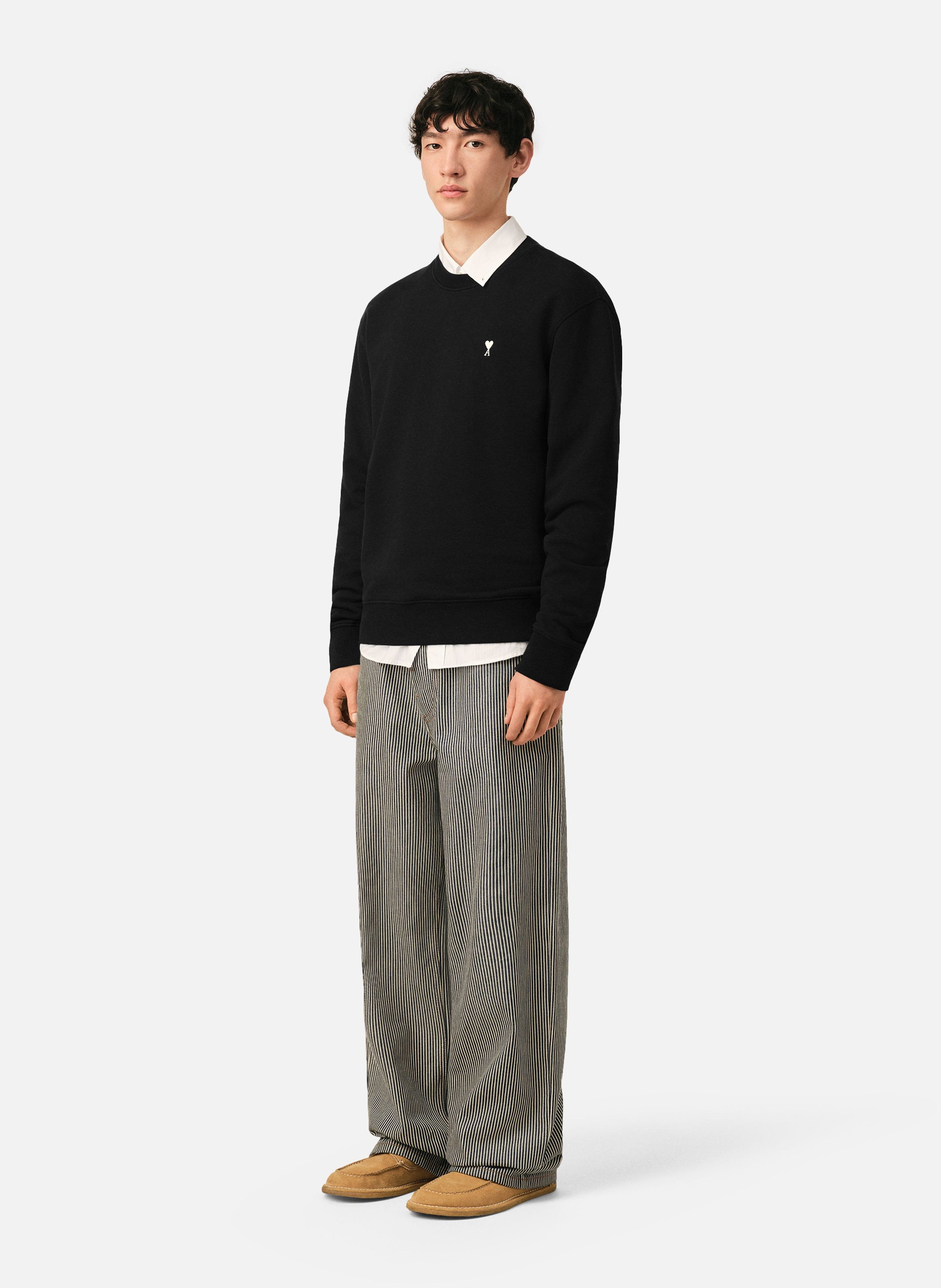 Sweatshirt en coton ami de coeur AMI PARIS Noir