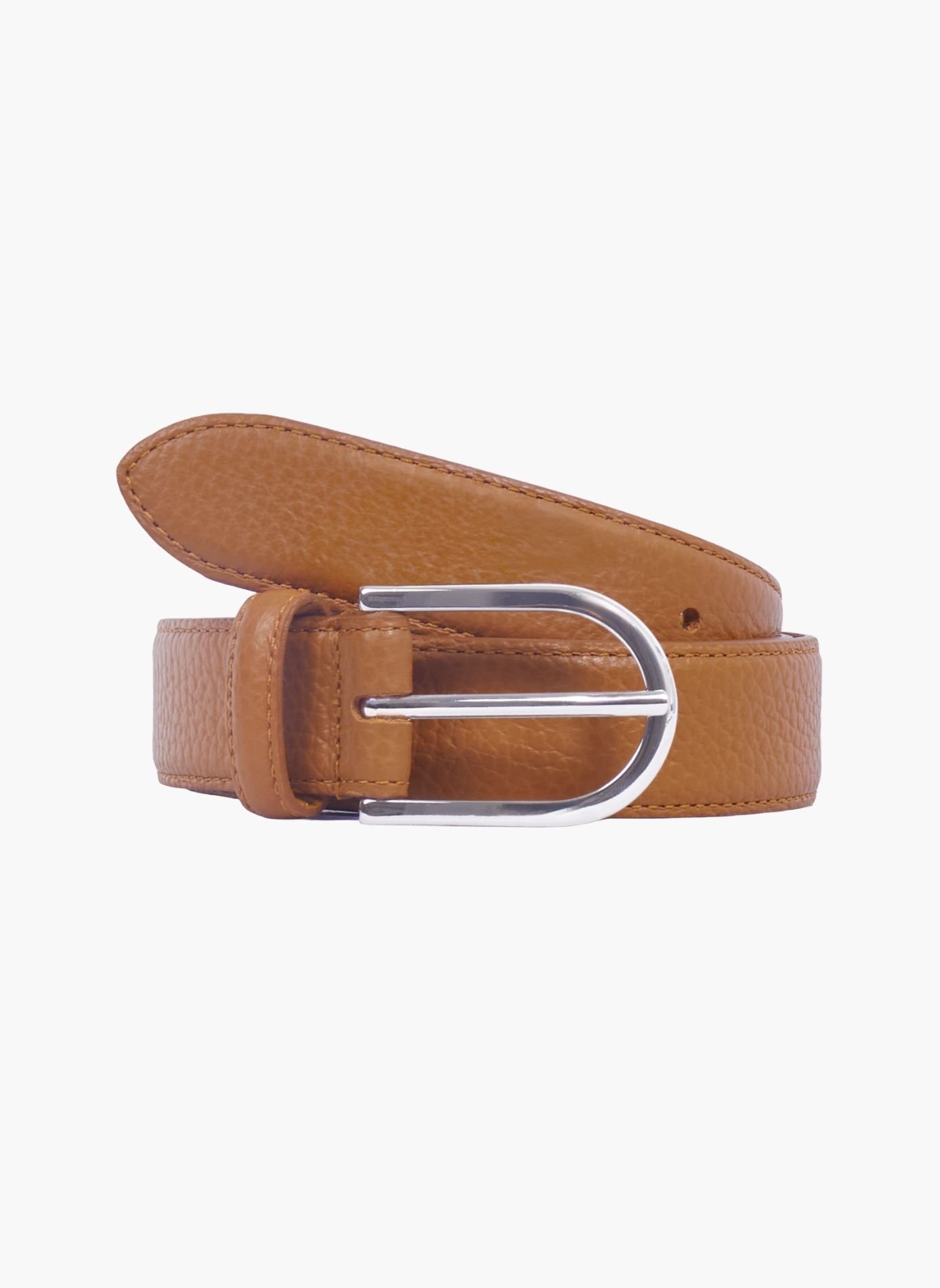 Ceinture oscar cuir grainé JULES & JENN Marron