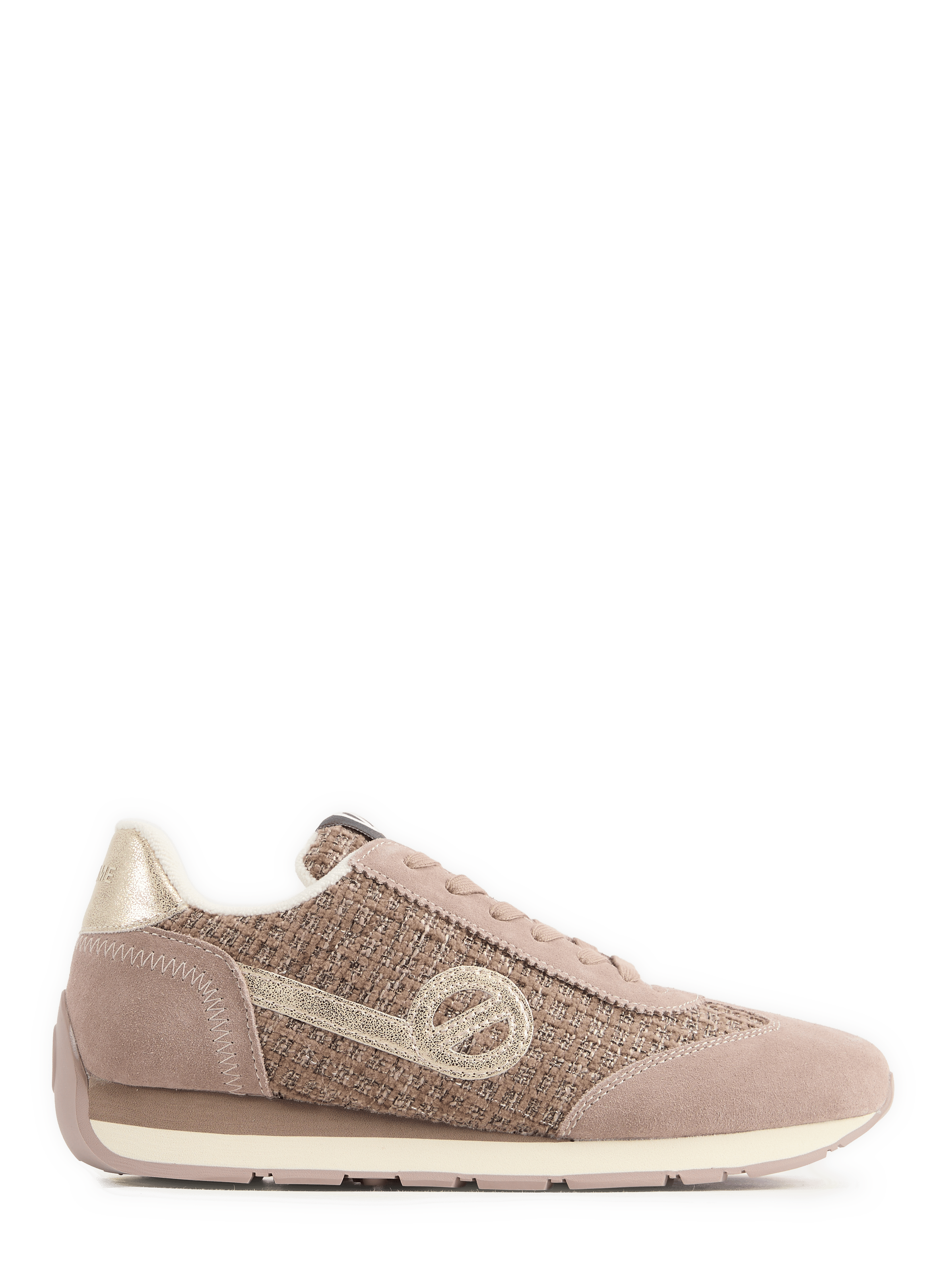 Two-tone low-top sneakers NO NAME Brown
