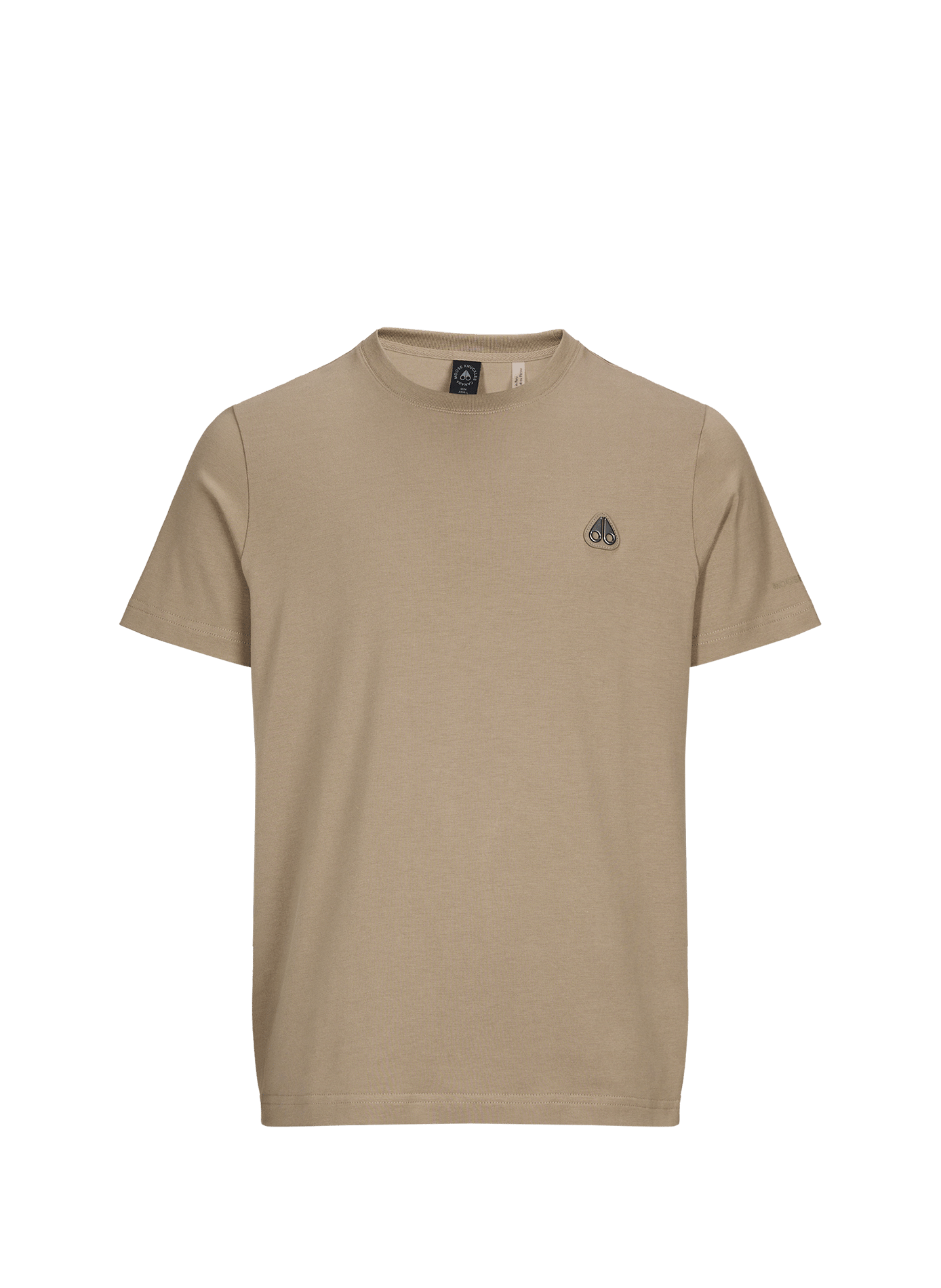 Baumwoll-T-Shirt MOOSE KNUCKLES Beige