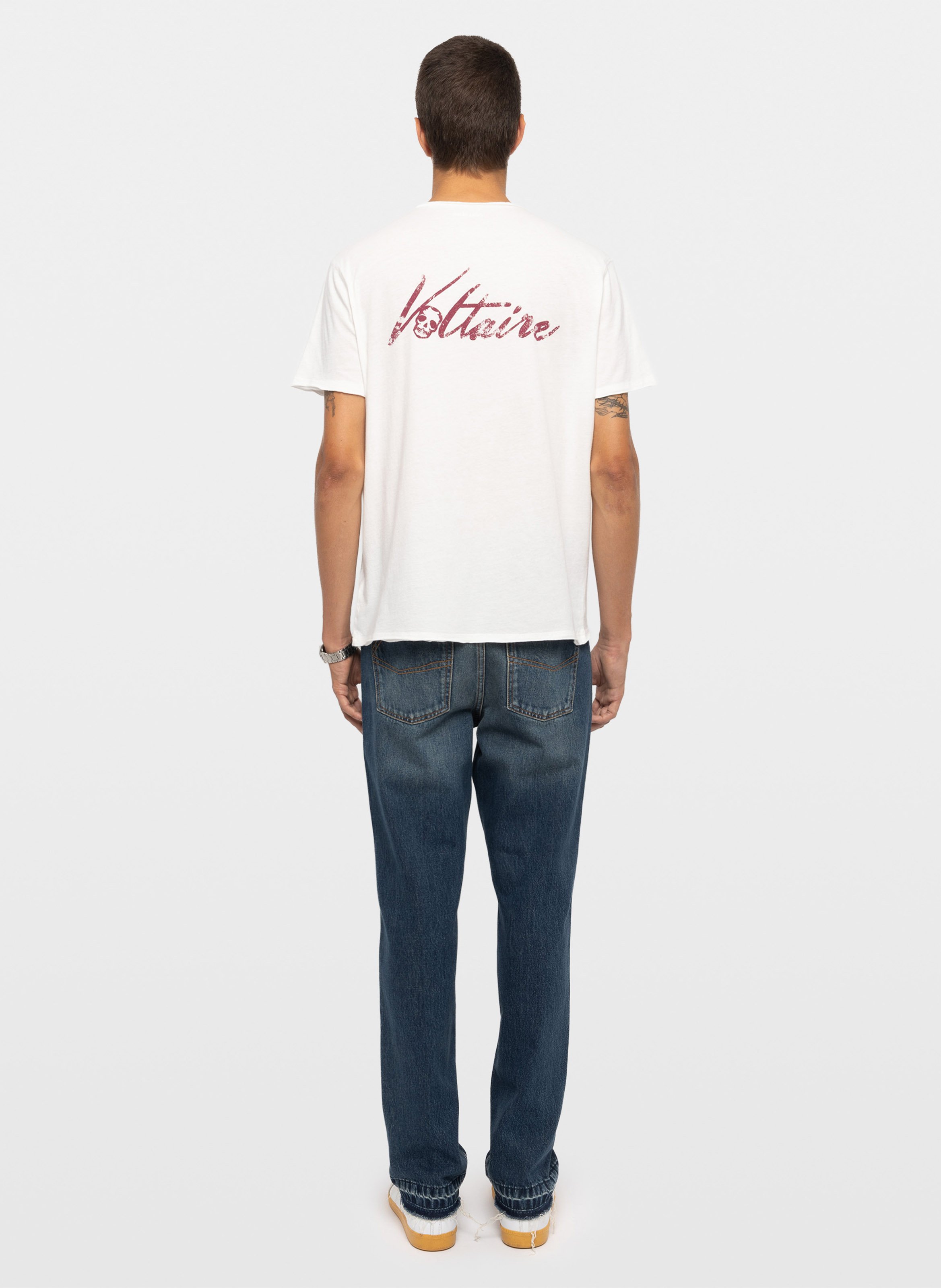 Tee-shirt droit en coton monastir ZADIG&VOLTAIRE Blanc