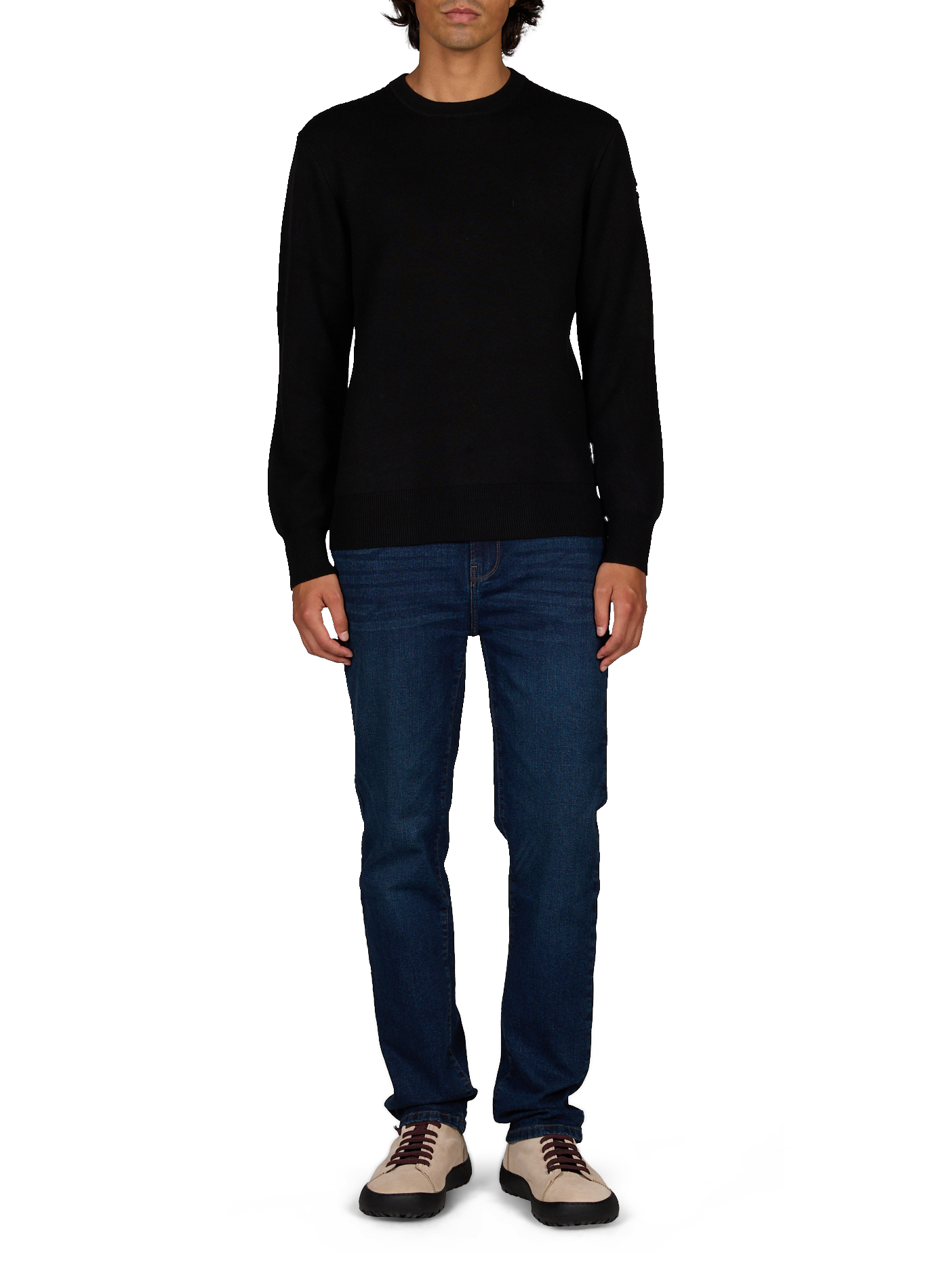 Pull en maille à logo SCHOTT Noir