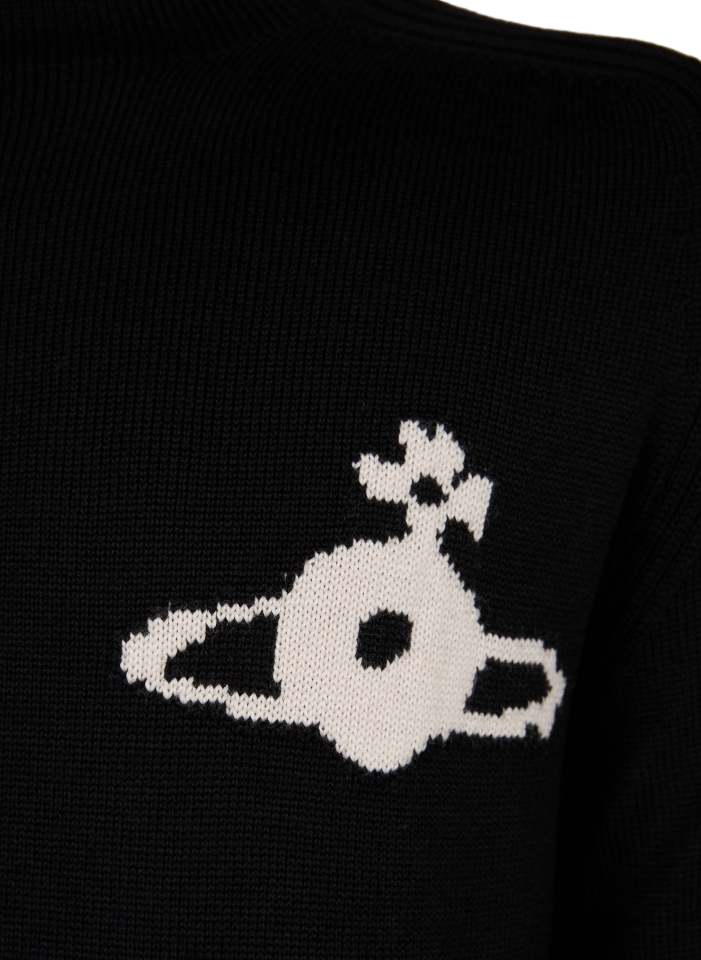 Straight wool knit sweater VIVIENNE WESTWOOD Black