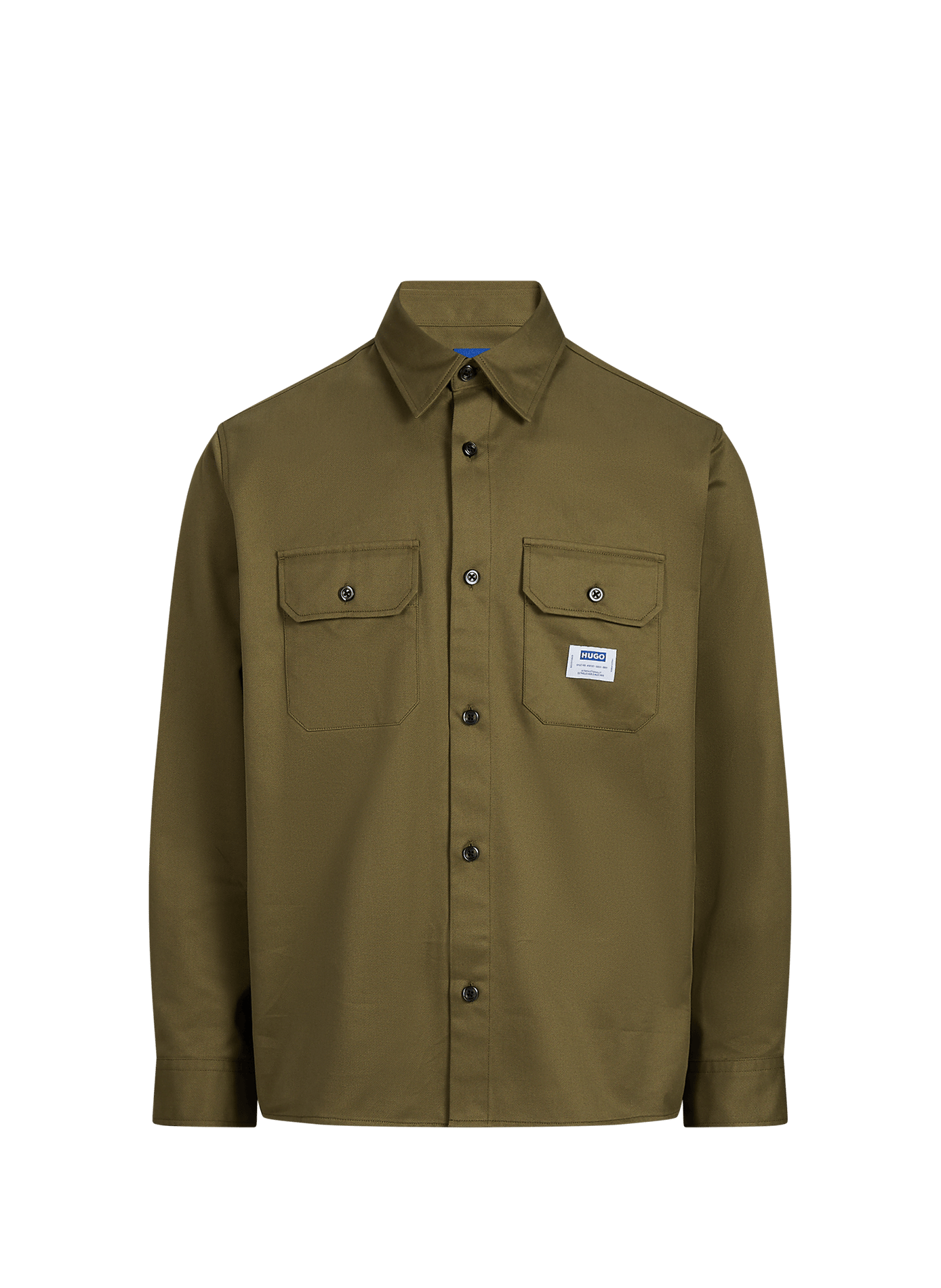 Baumwollhemd HUGO BLUE Khaki
