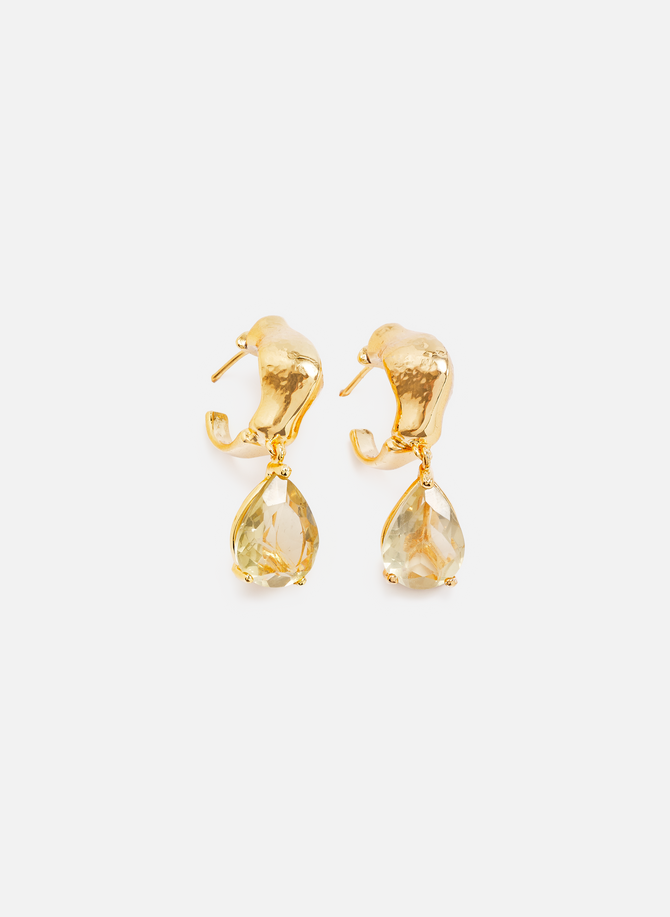 Gold-plated bronze earrings ALICAN ICOZ