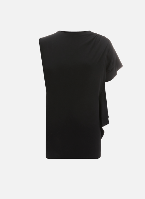 T-shirt asymétrique en coton BlackMOSSI 