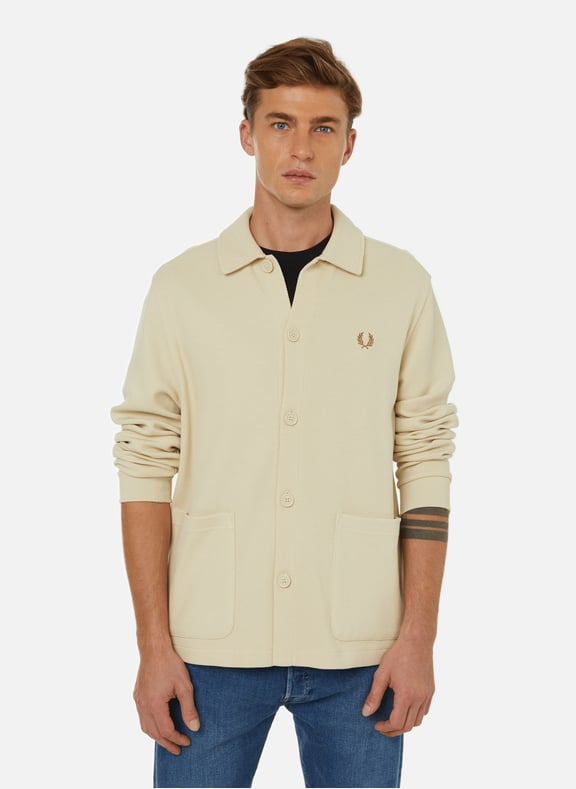 LONG SLEEVED COTTON POLO SHIRT FRED PERRY for MEN Printemps