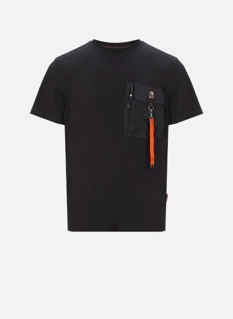 T-Shirt mit Tasche SchwarzPARAJUMPERS 