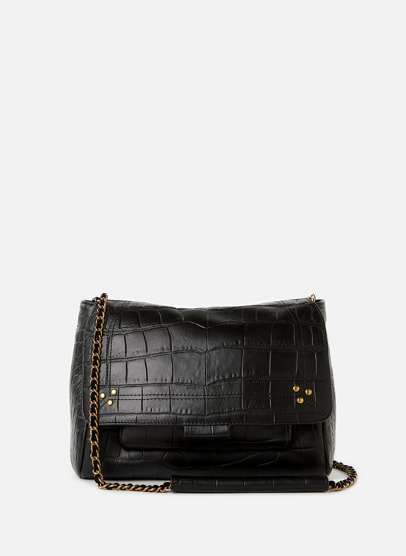 Lulu M leather shoulder bag Black by JÉRÔME DREYFUSS JÉRÔME DREYFUSS Lulu M leather shoulder bag Black