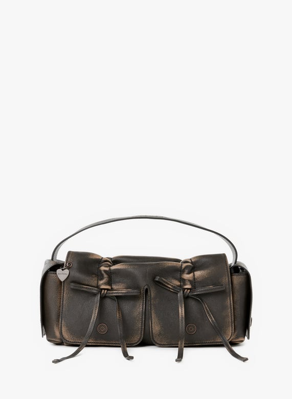 Sac à main Multipocket en cuir | Marron by ACNE STUDIOS Sac à main Multipocket en cuir Marron