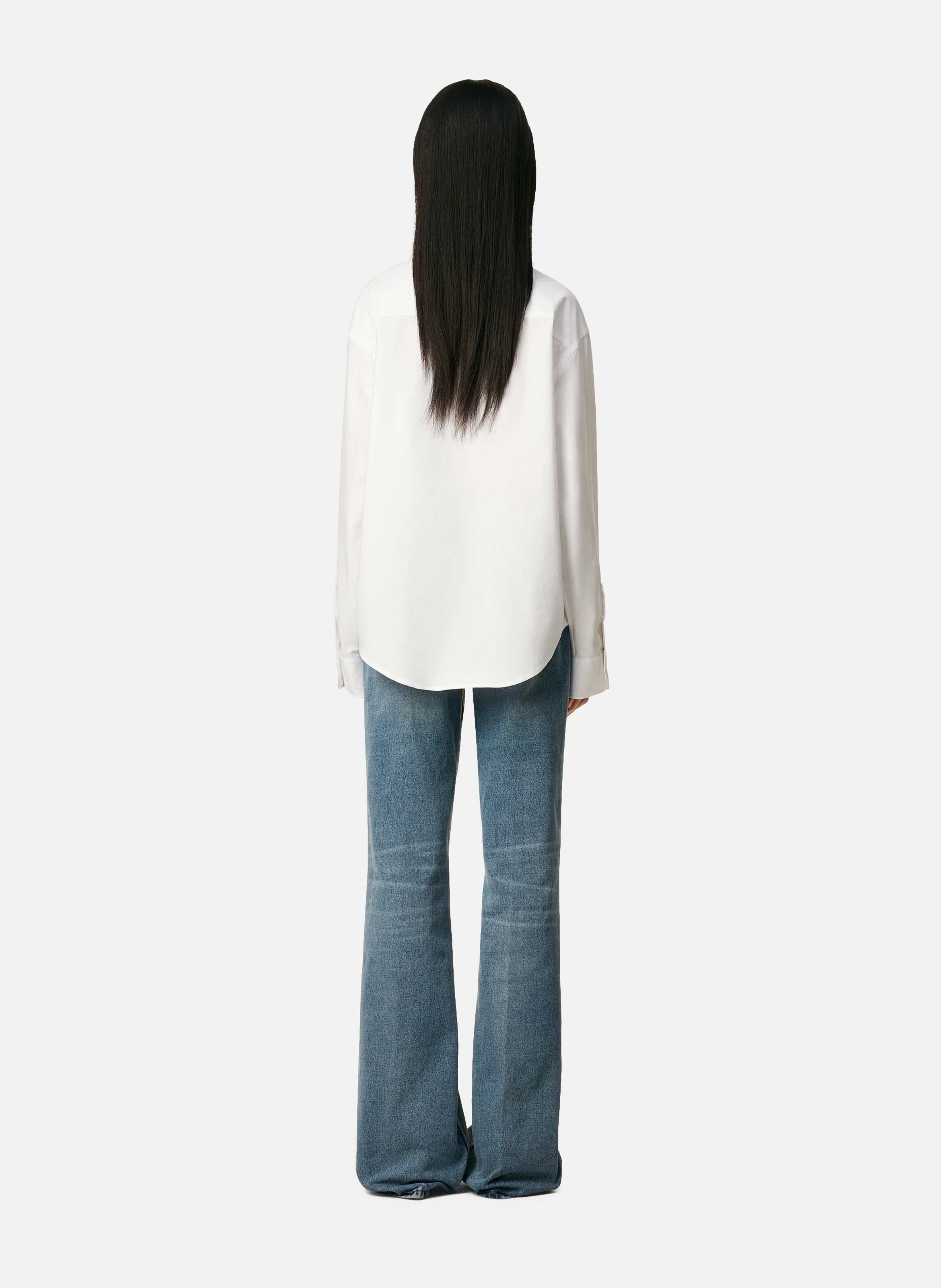 Chemise boxy ami de coeur en coton unisexe AMI PARIS Blanc