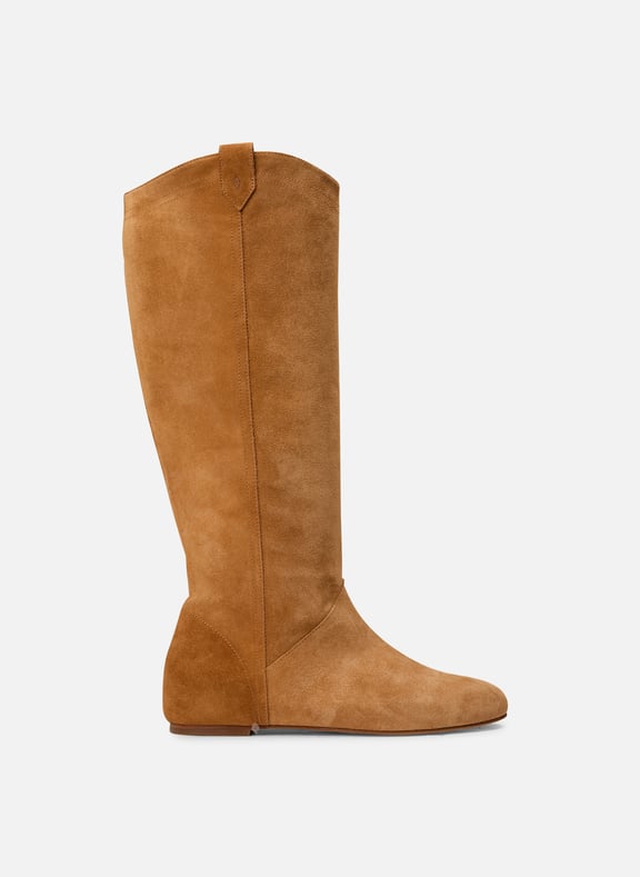Bottes en cuir camille Marron by BA&SH BA&SH Bottes en cuir camille Marron