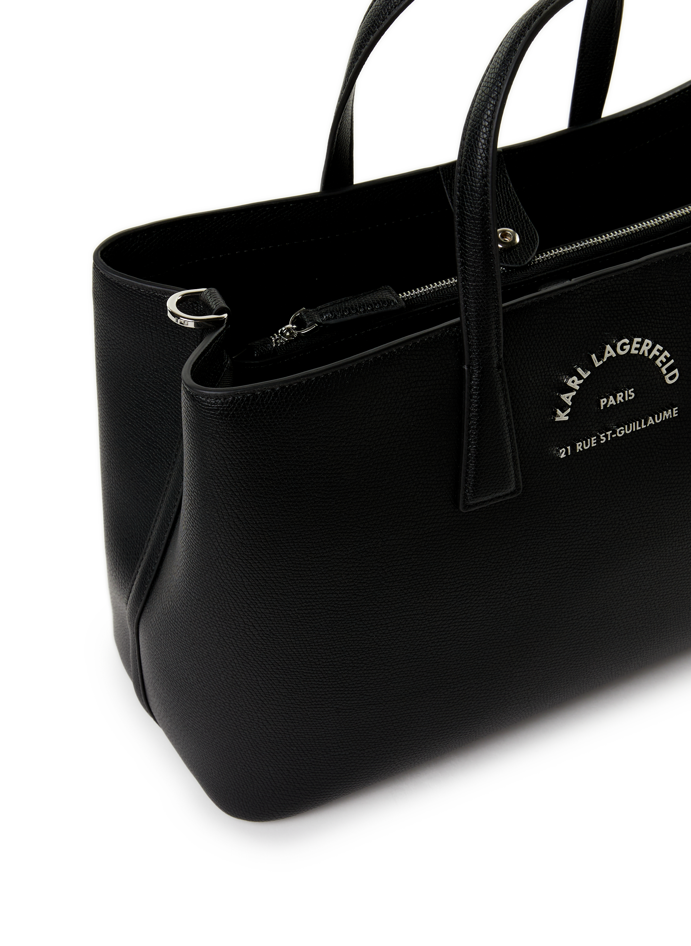 Metal tote bag KARL LAGERFELD Black