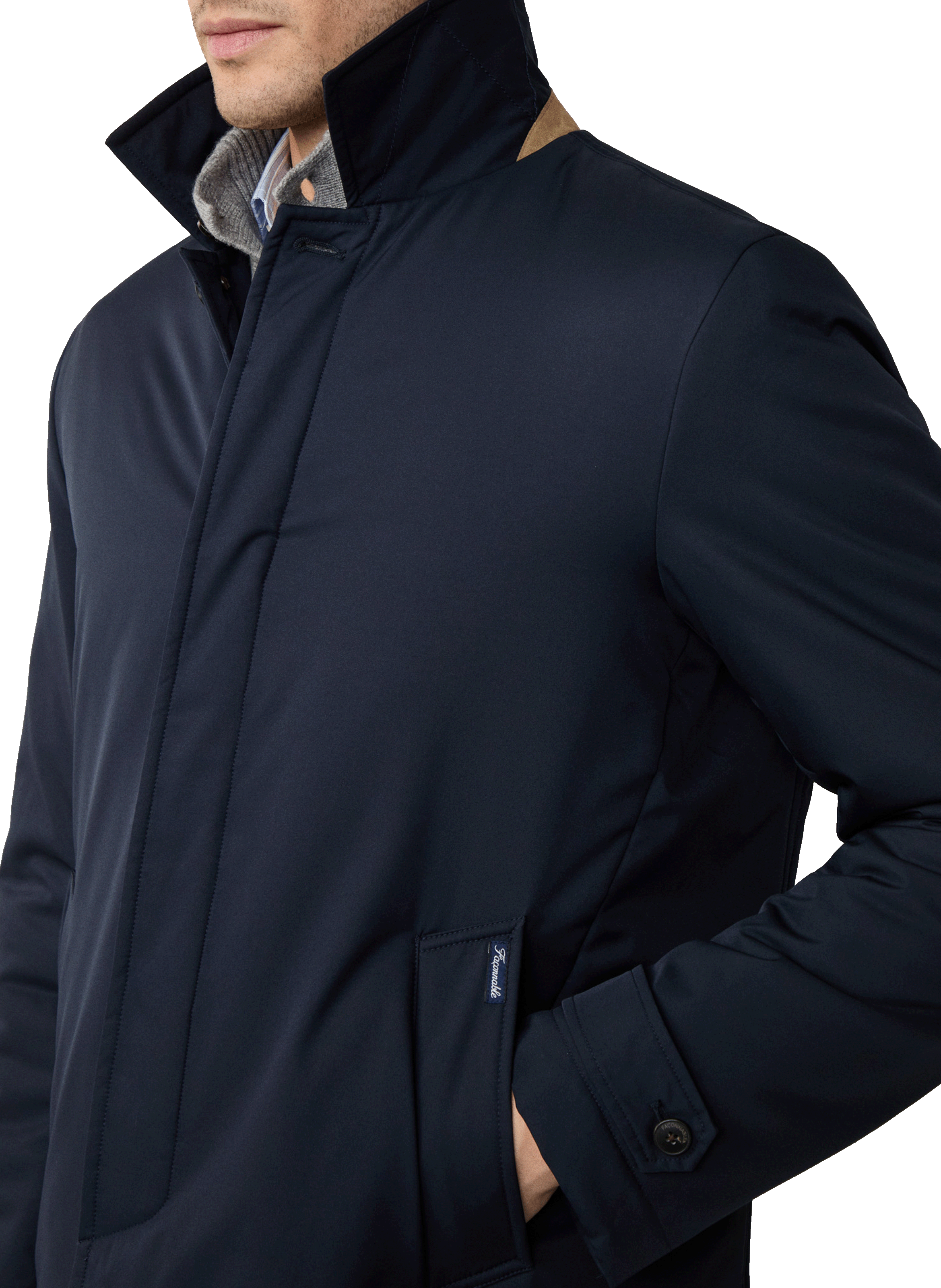 Trench coat matelassé FACONNABLE Bleu