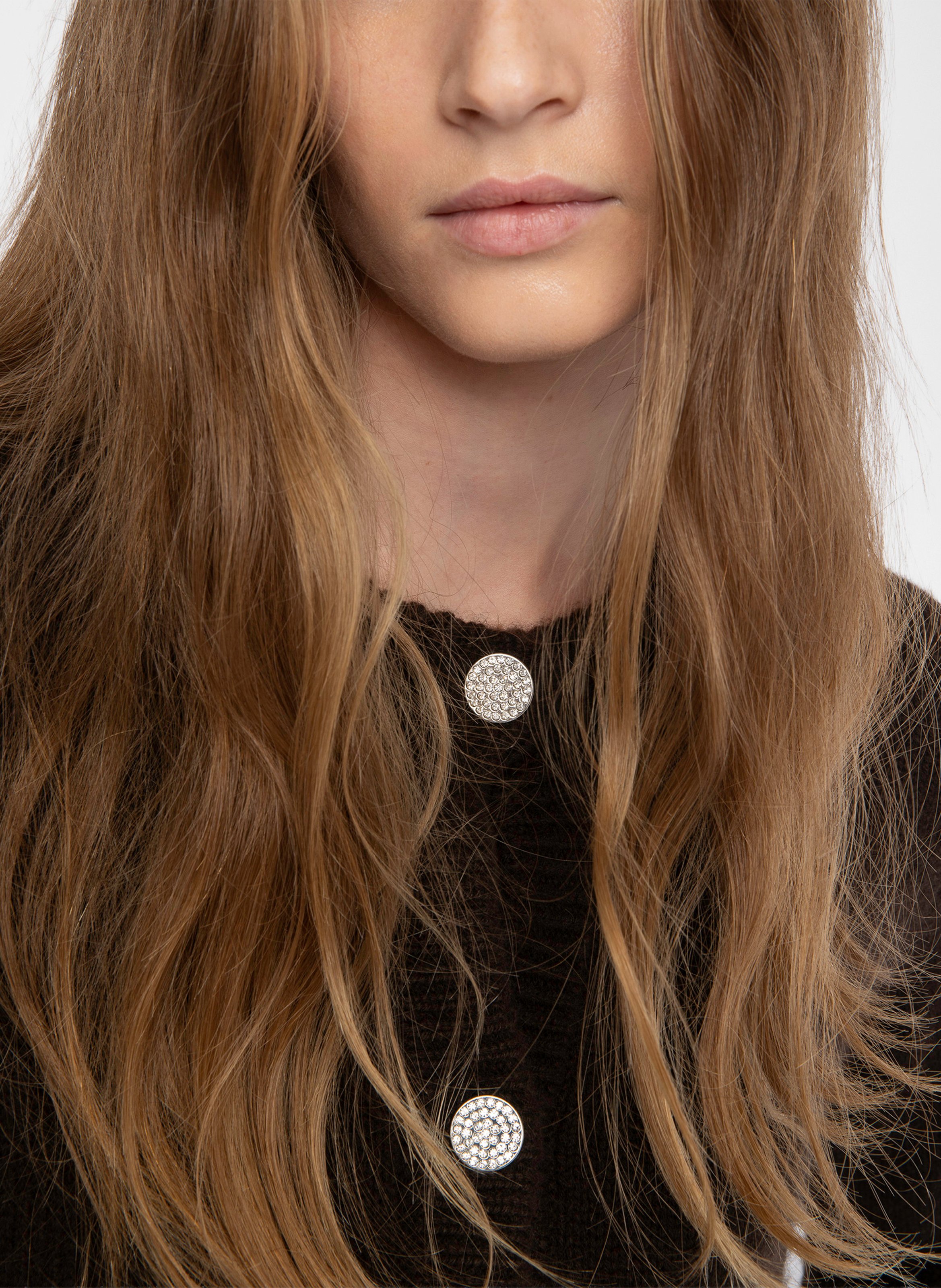 Gilet col rond en cachemire westia ZADIG&VOLTAIRE Marron