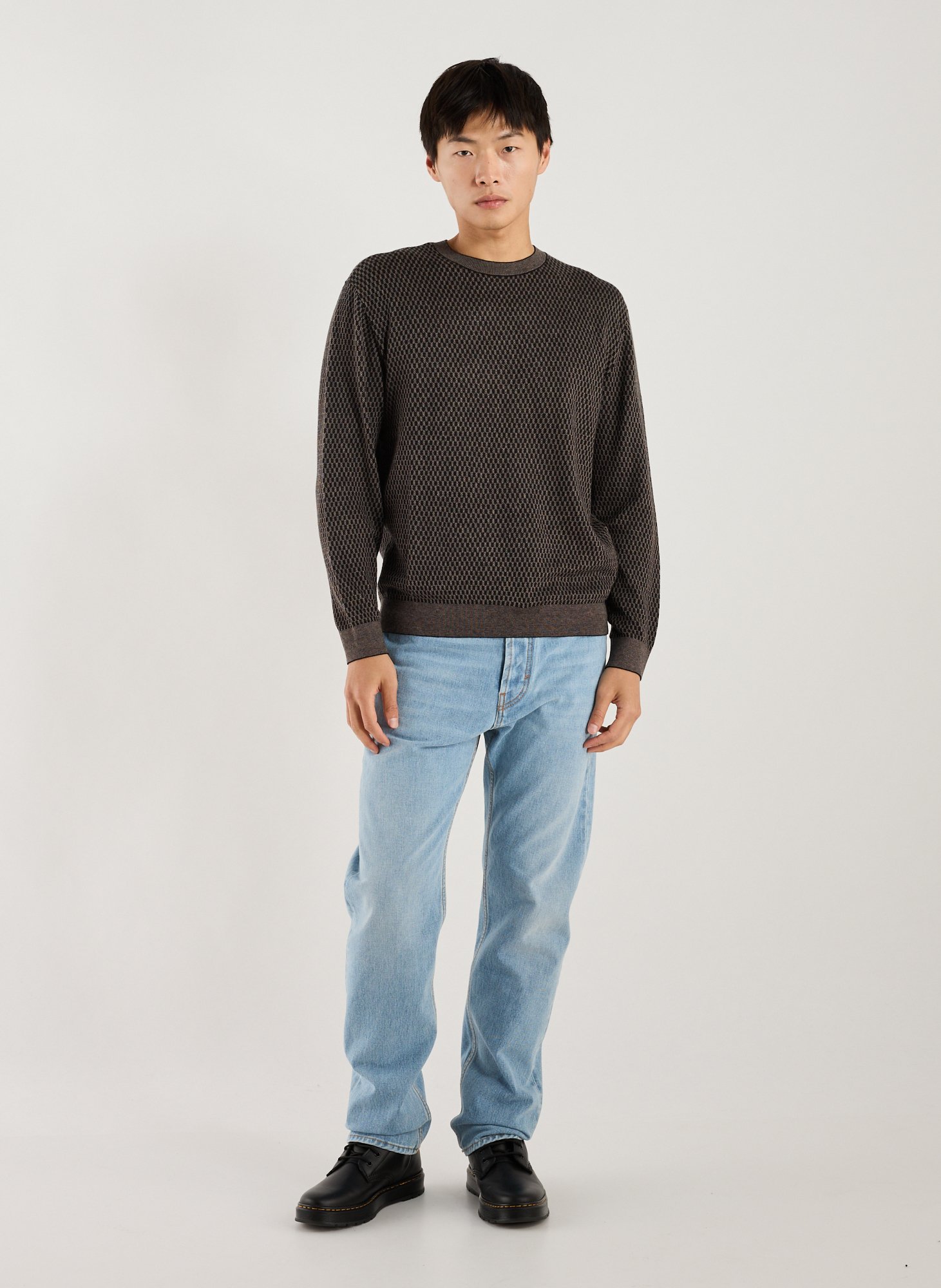 Sweater in mixed cotton blend ARMANI EXCHANGE Multicolour