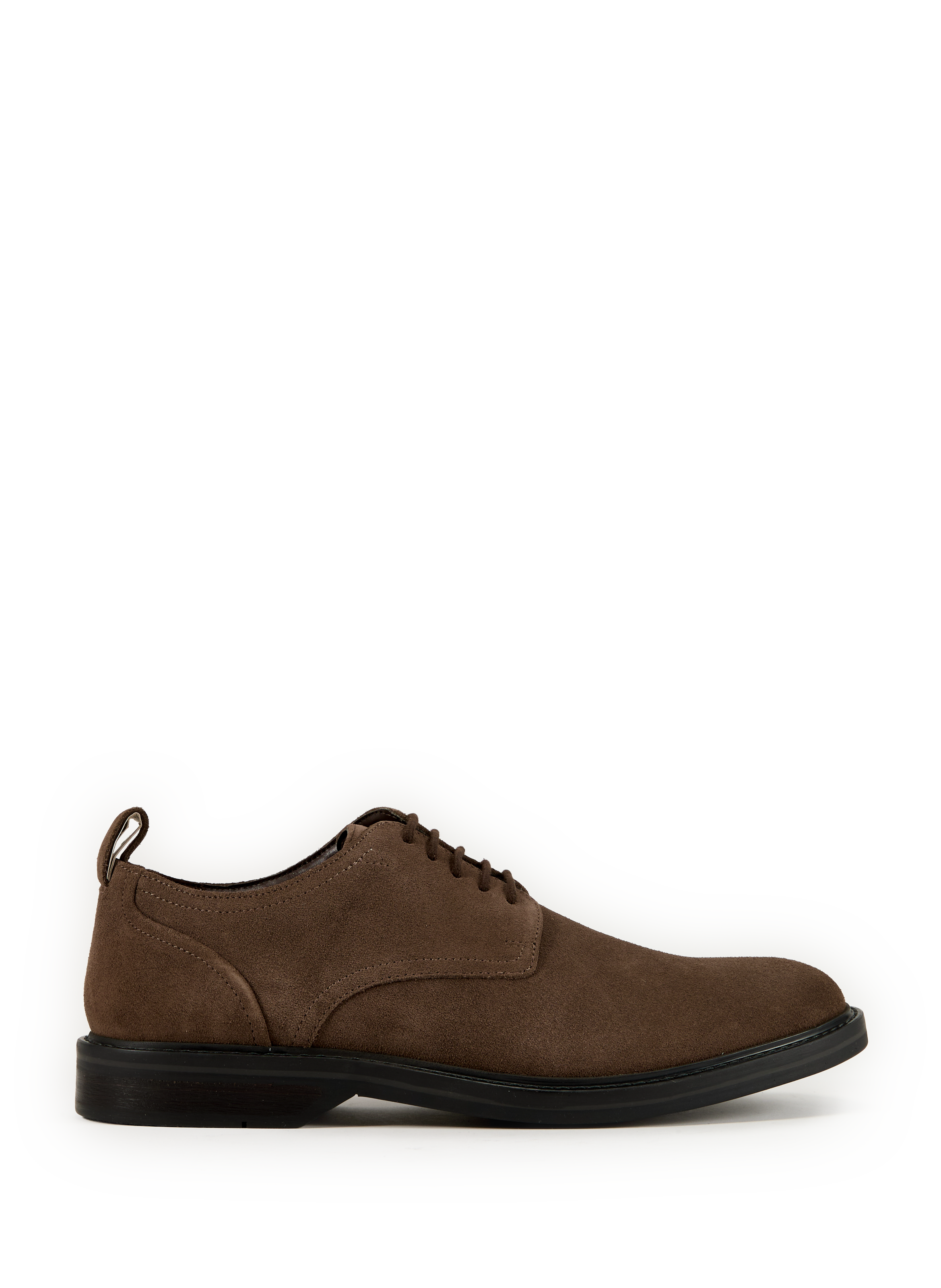 CLARKS Suede leather derby shoes Brown