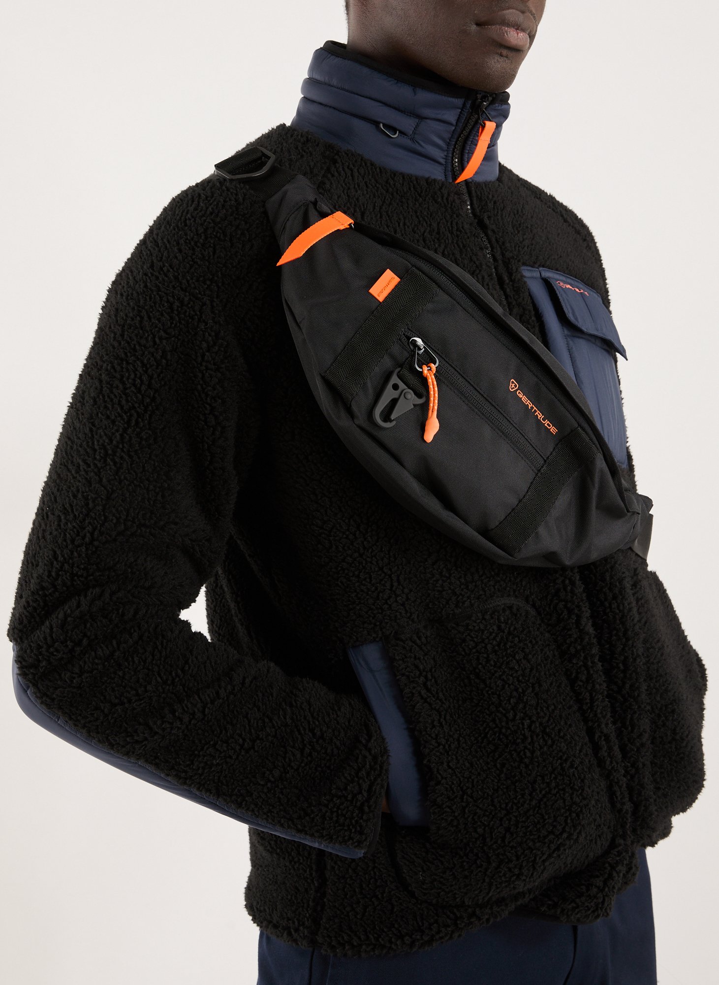 Sac banane Pitou uni zippé GERTRUDE ET GASTON Noir