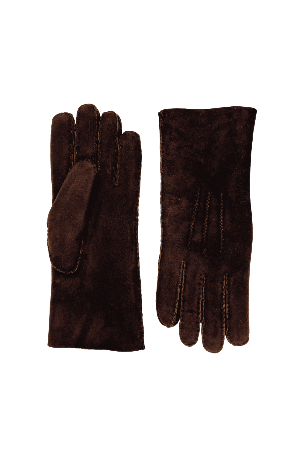 AGNELLE Gants arnaud homme cuir double face Marron