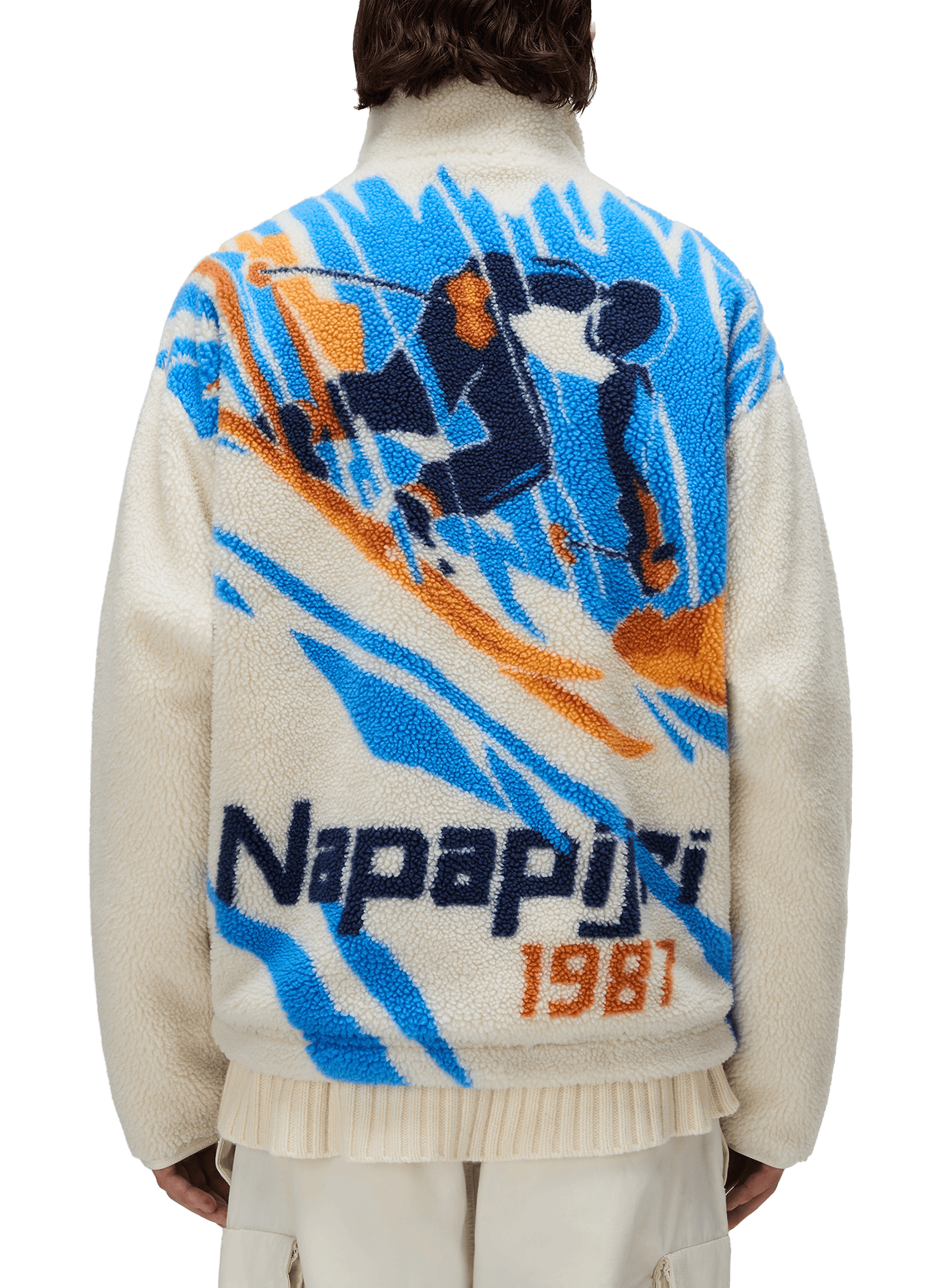 Fleece zip-up sweatshirt NAPAPIJRI Beige