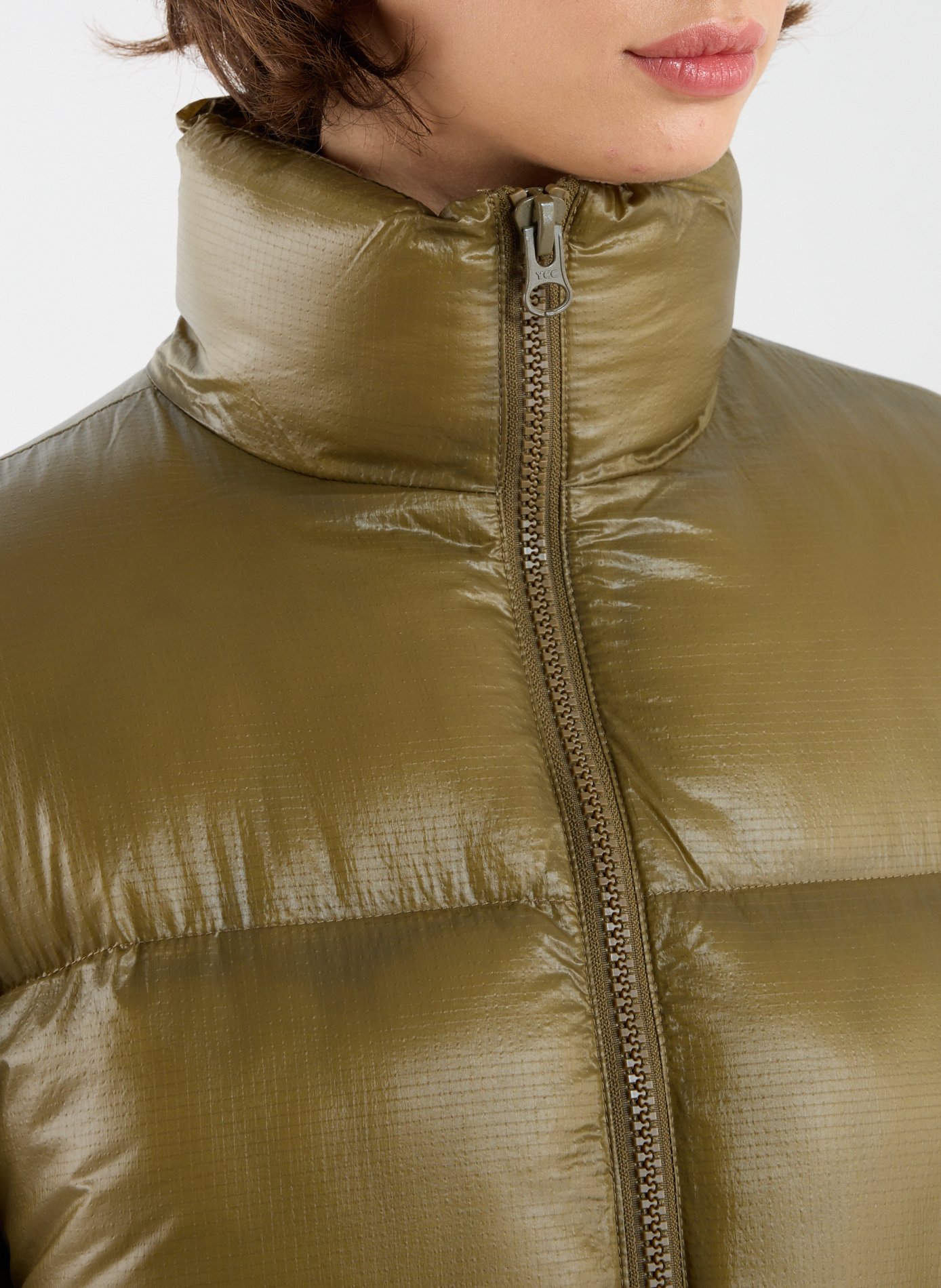 Doudoune droite TOPSHOP Kaki