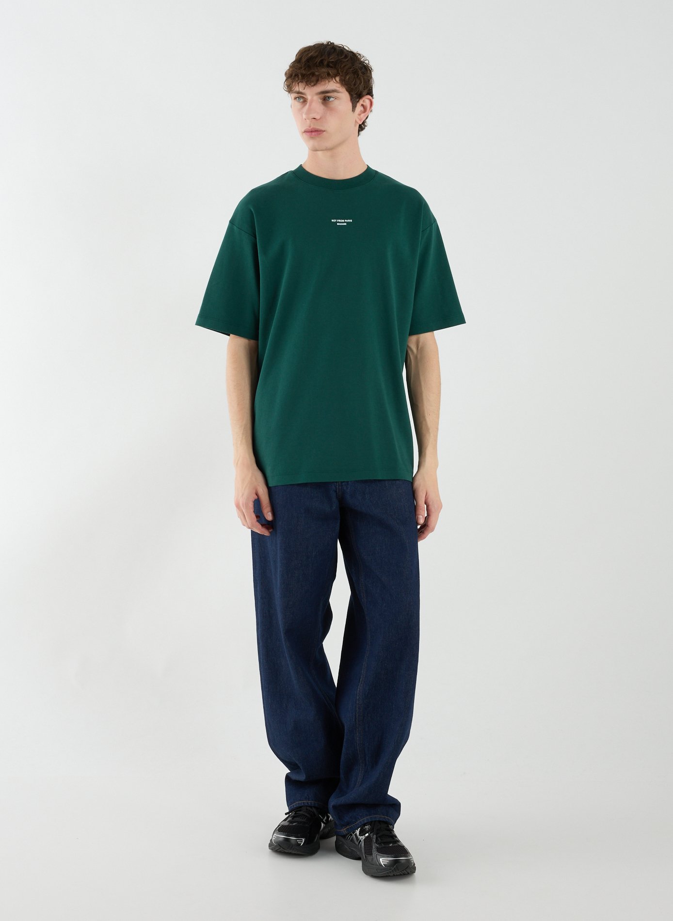 T-shirt en coton DROLE DE MONSIEUR Vert