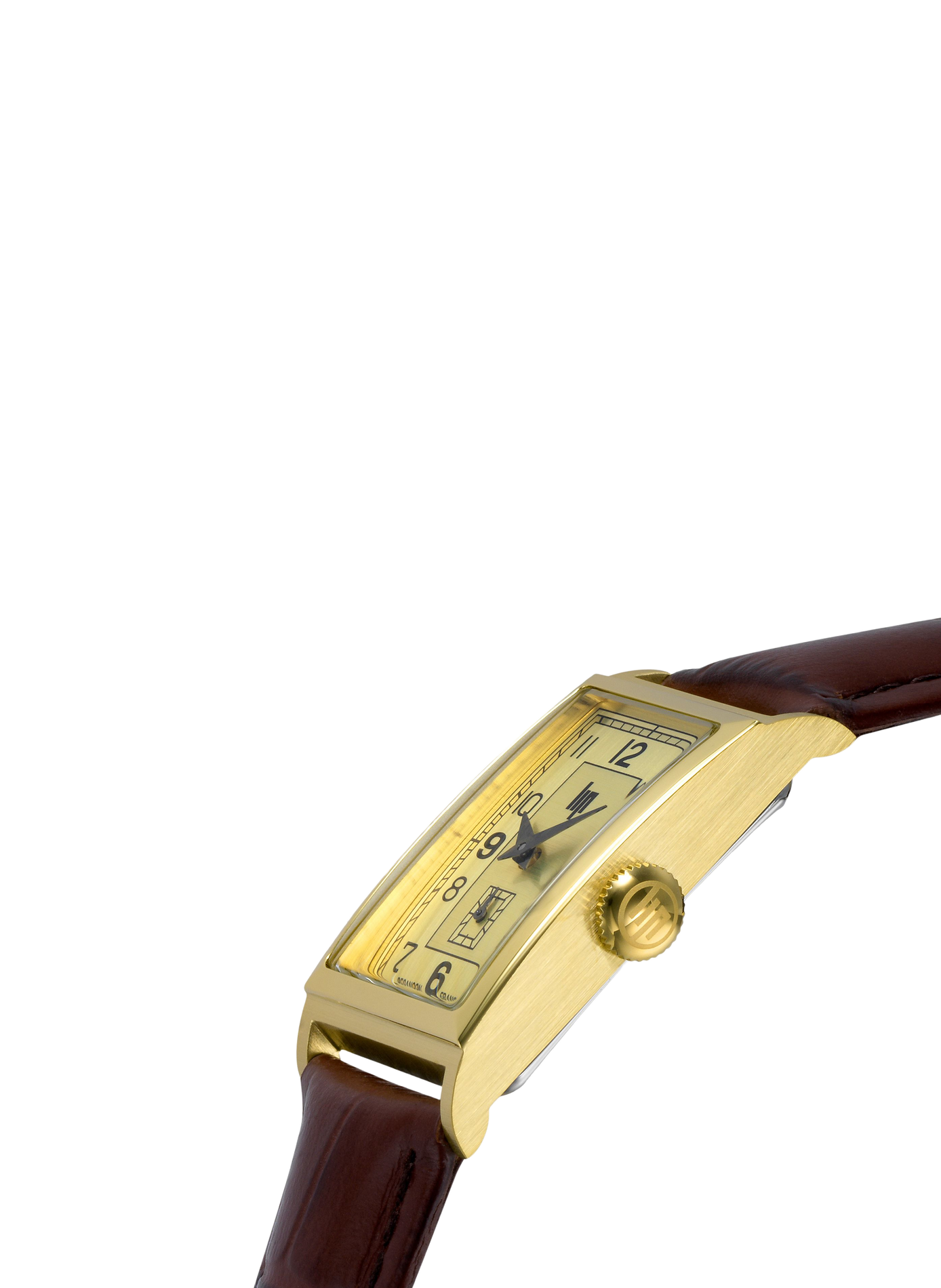 Montre à quartz en cuir LIP Doré