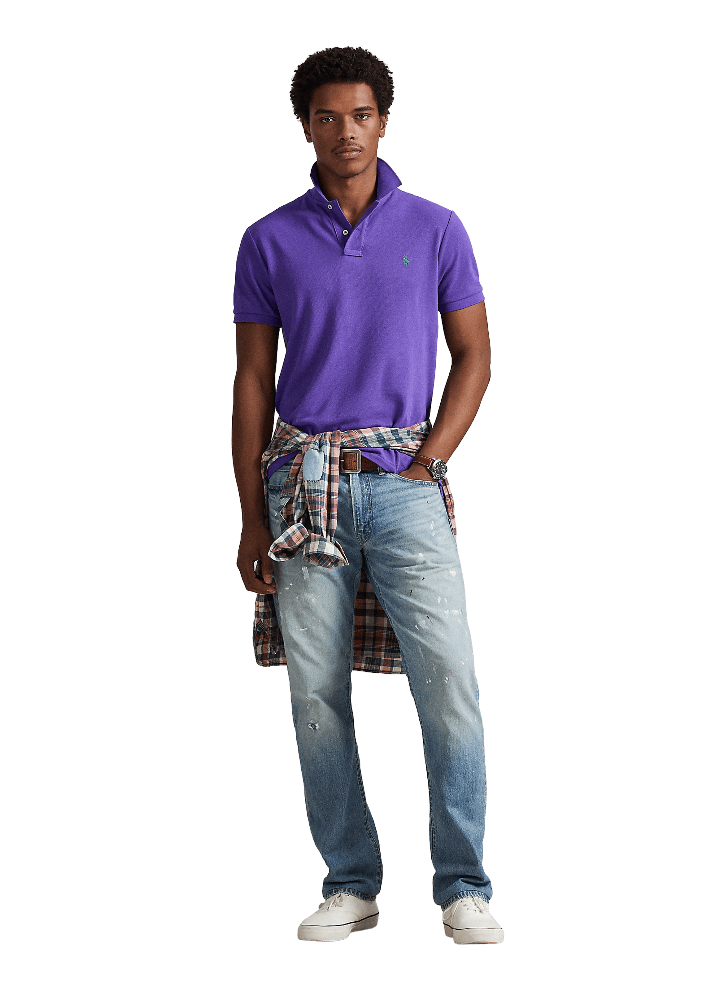 Polo en coton POLO RALPH LAUREN Violet