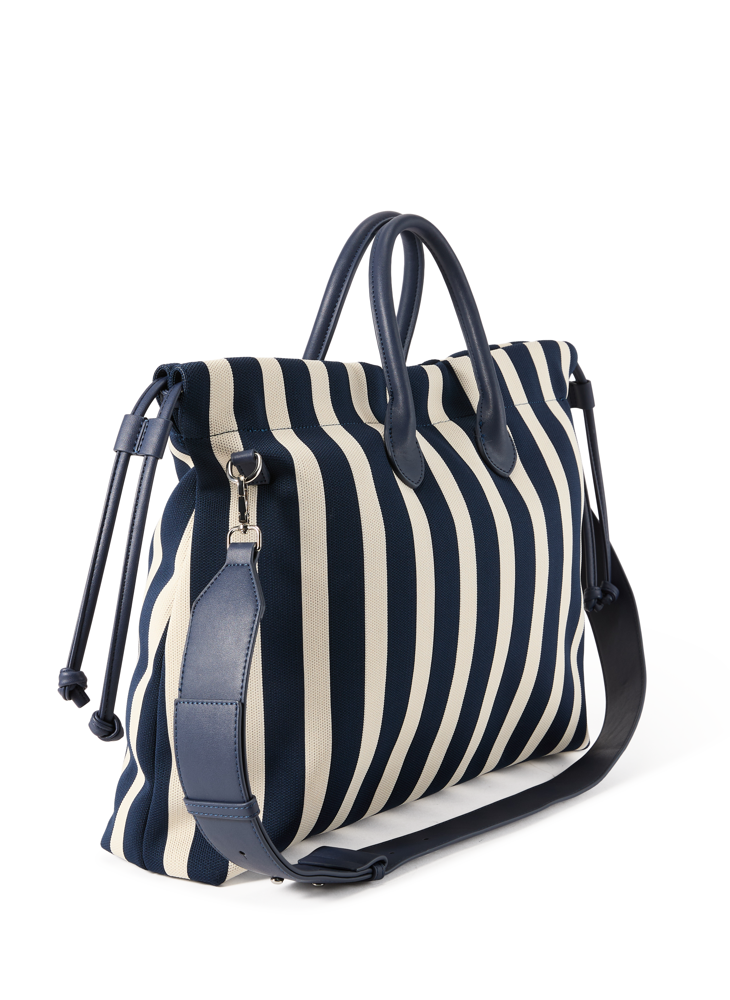 Sac cabas rayé  AU PRINTEMPS PARIS Bleu