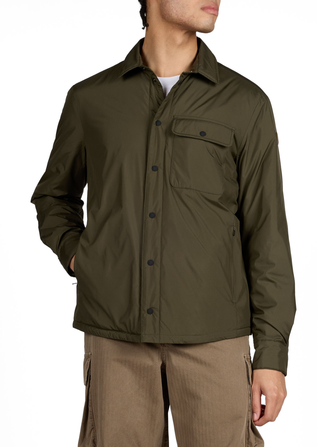 Blouson Stellan à col classique SAVE THE DUCK Kaki