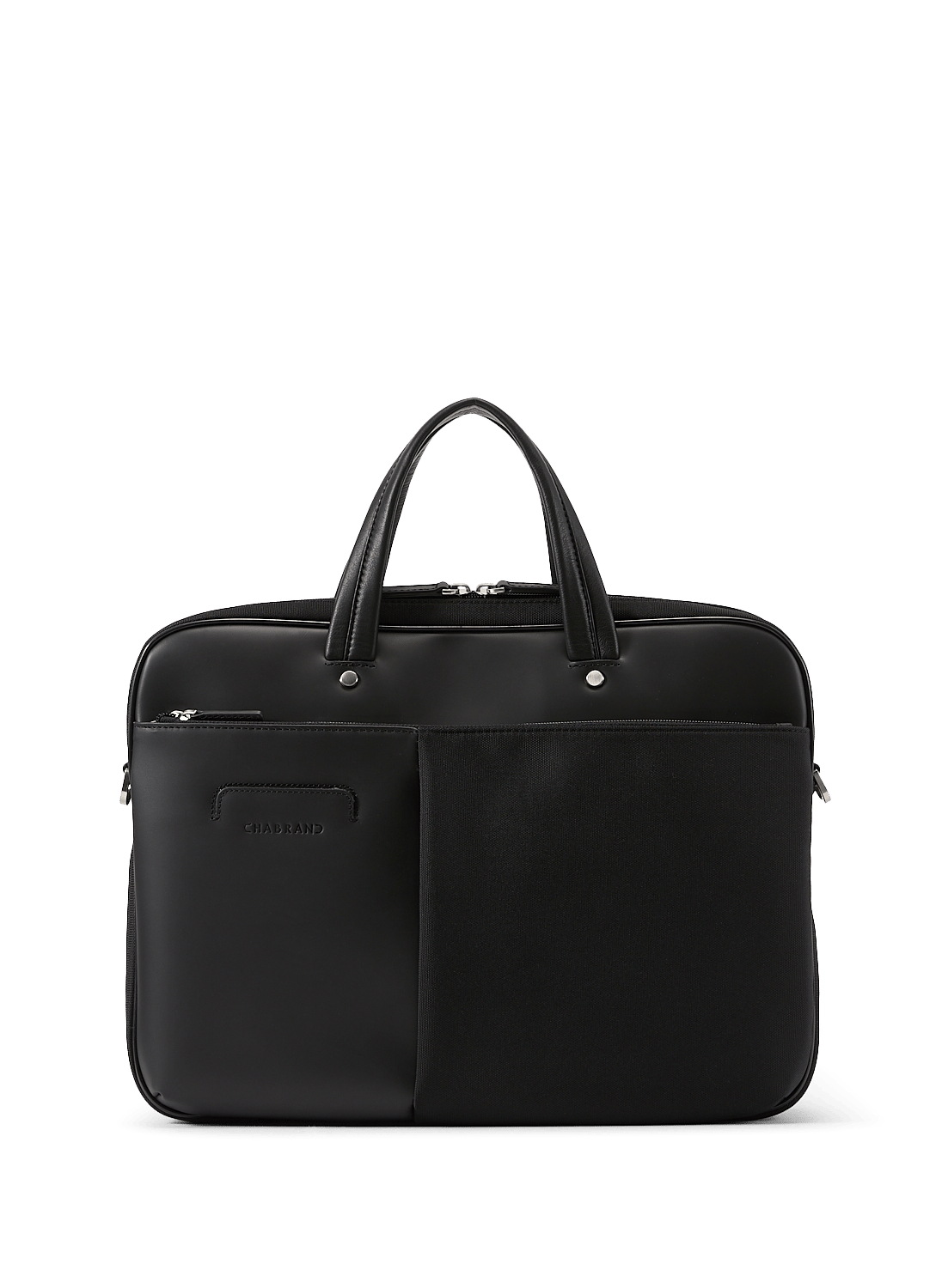 Computer bag with leather CHABRAND Black