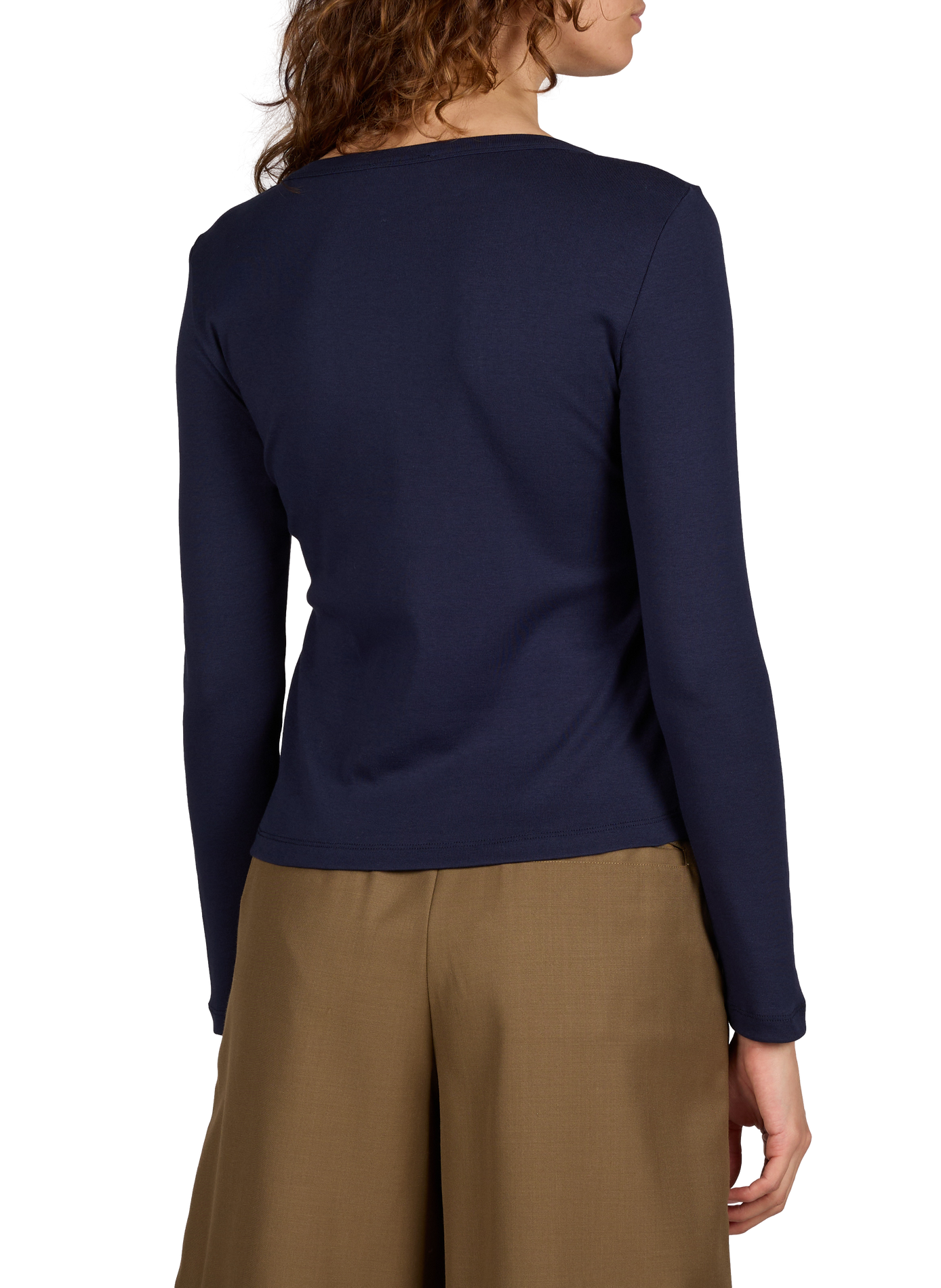 Long-sleeve cotton top BAUM UND PFERDGARTEN Blue