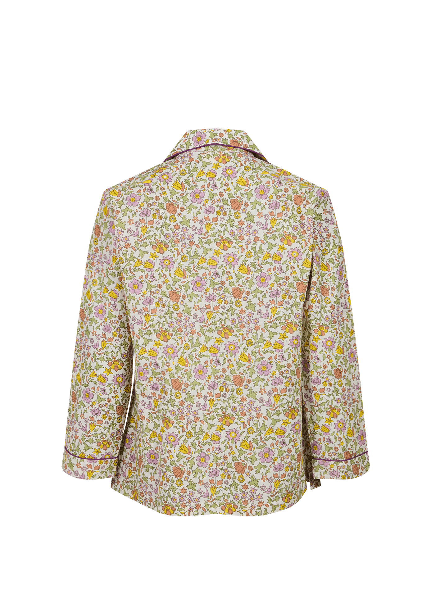 Set of long pajamas in cotton and silk GERMAINE DES PRÉS Multicolour