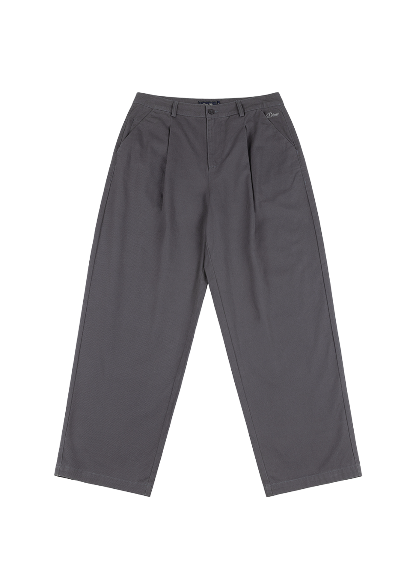 Pantalon baggy chino à plis DIME Grey