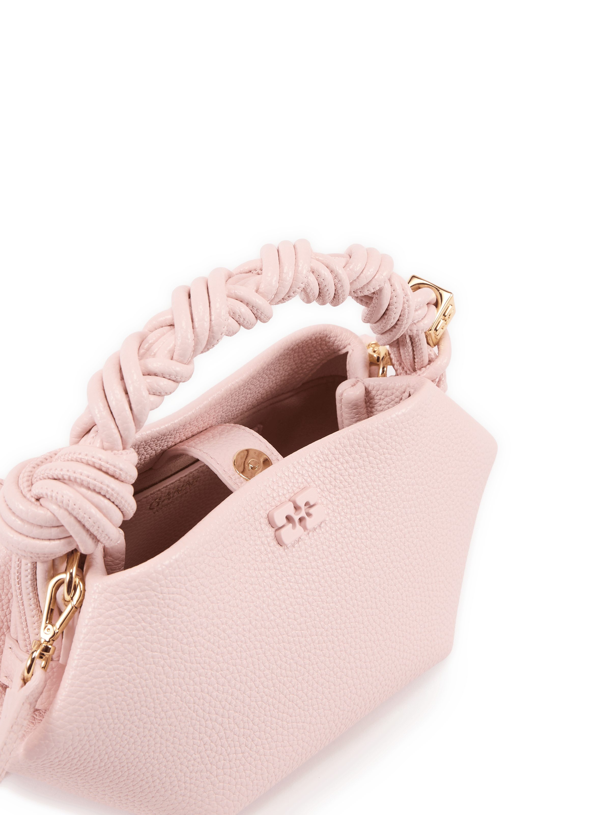 Sac à main Bou Mini à texture grainée GANNI Rose