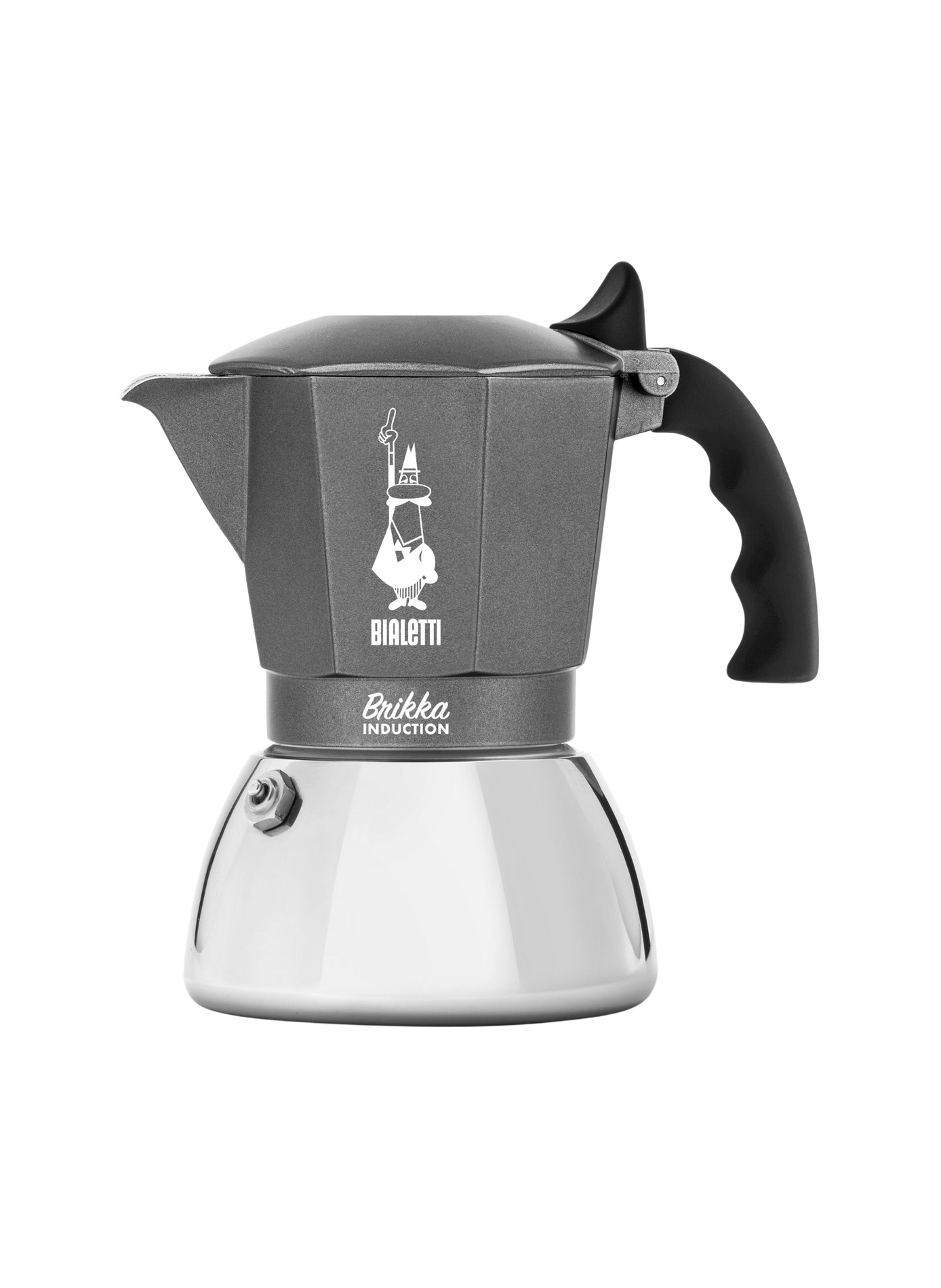 Brikka Induction Coffee Maker BIALETTI Grey