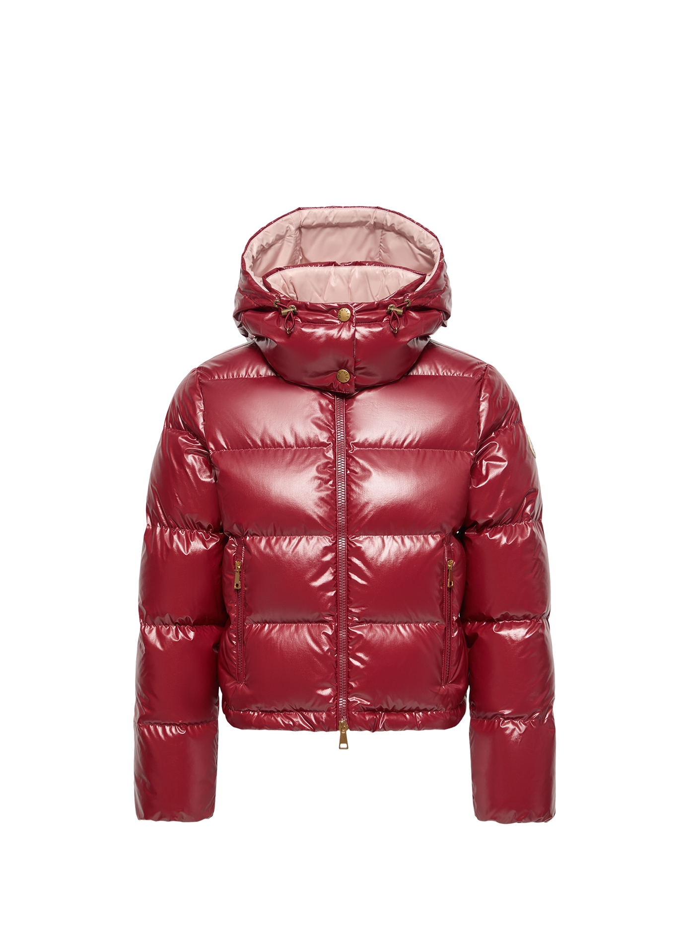 Kurze Daunenjacke mit Kapuze MONCLER Rot