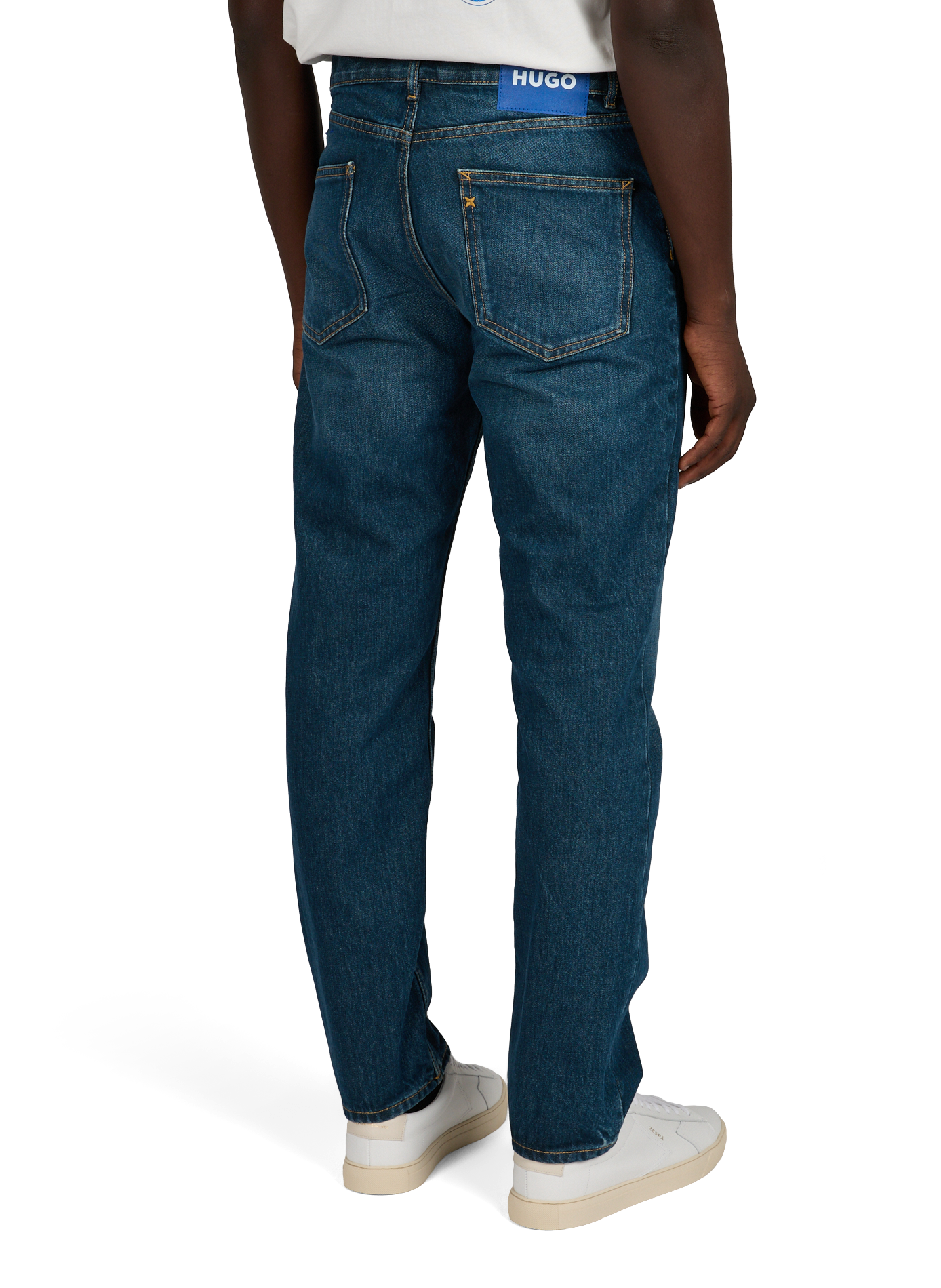 Jean droit uni HUGO BLUE Bleu