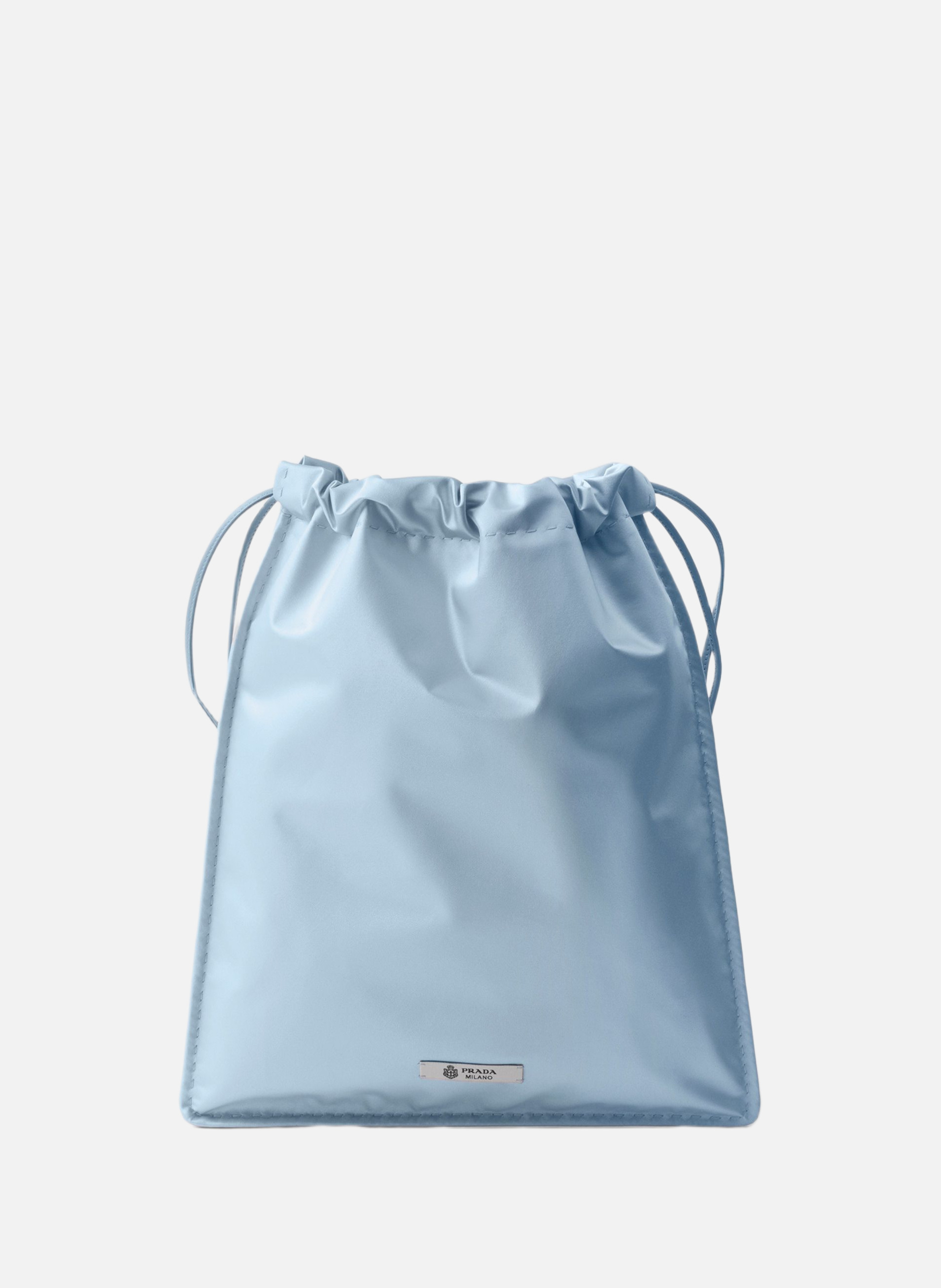 Pochette prada wish en duchesse de soie PRADA Bleu